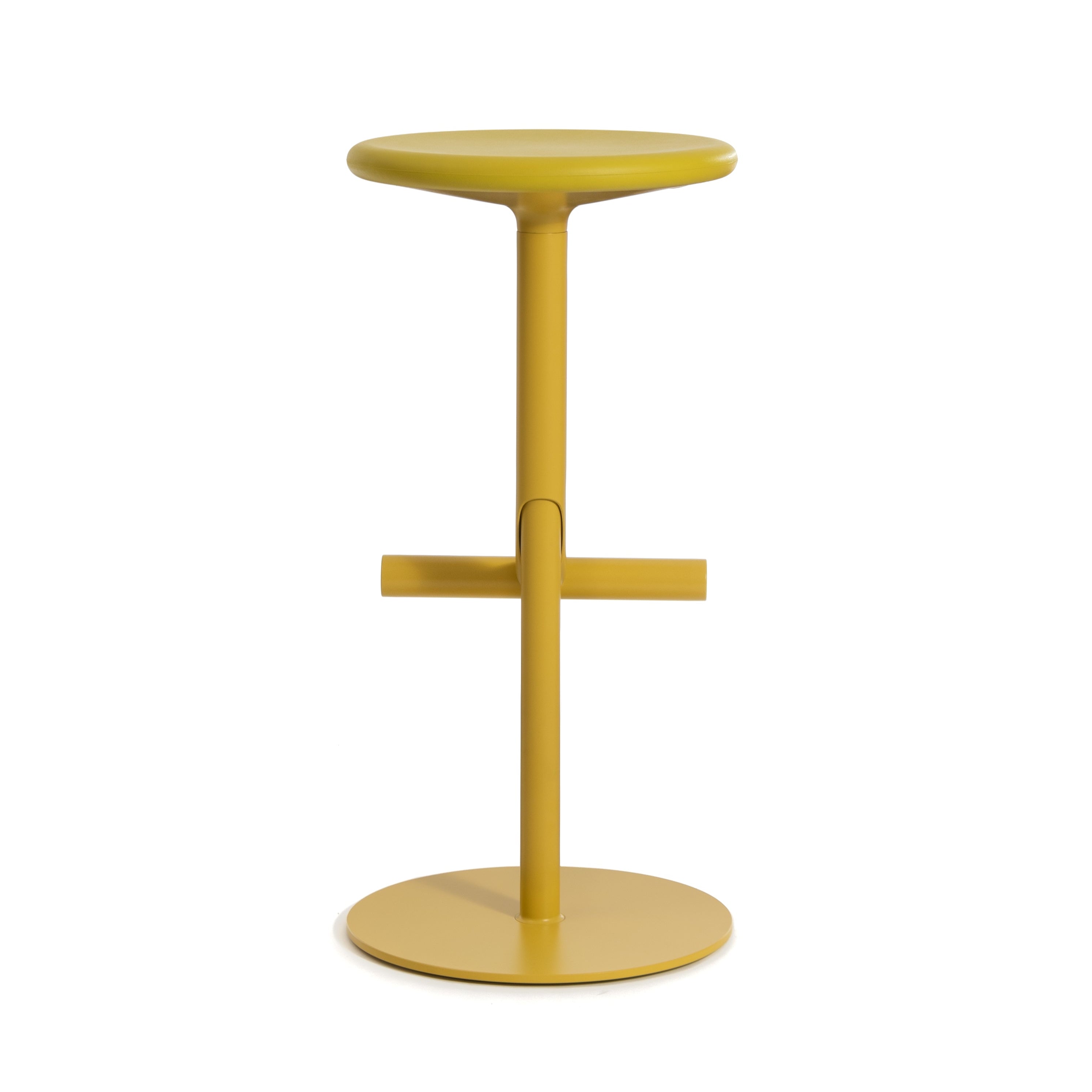 Yellow swivel stool TIBU