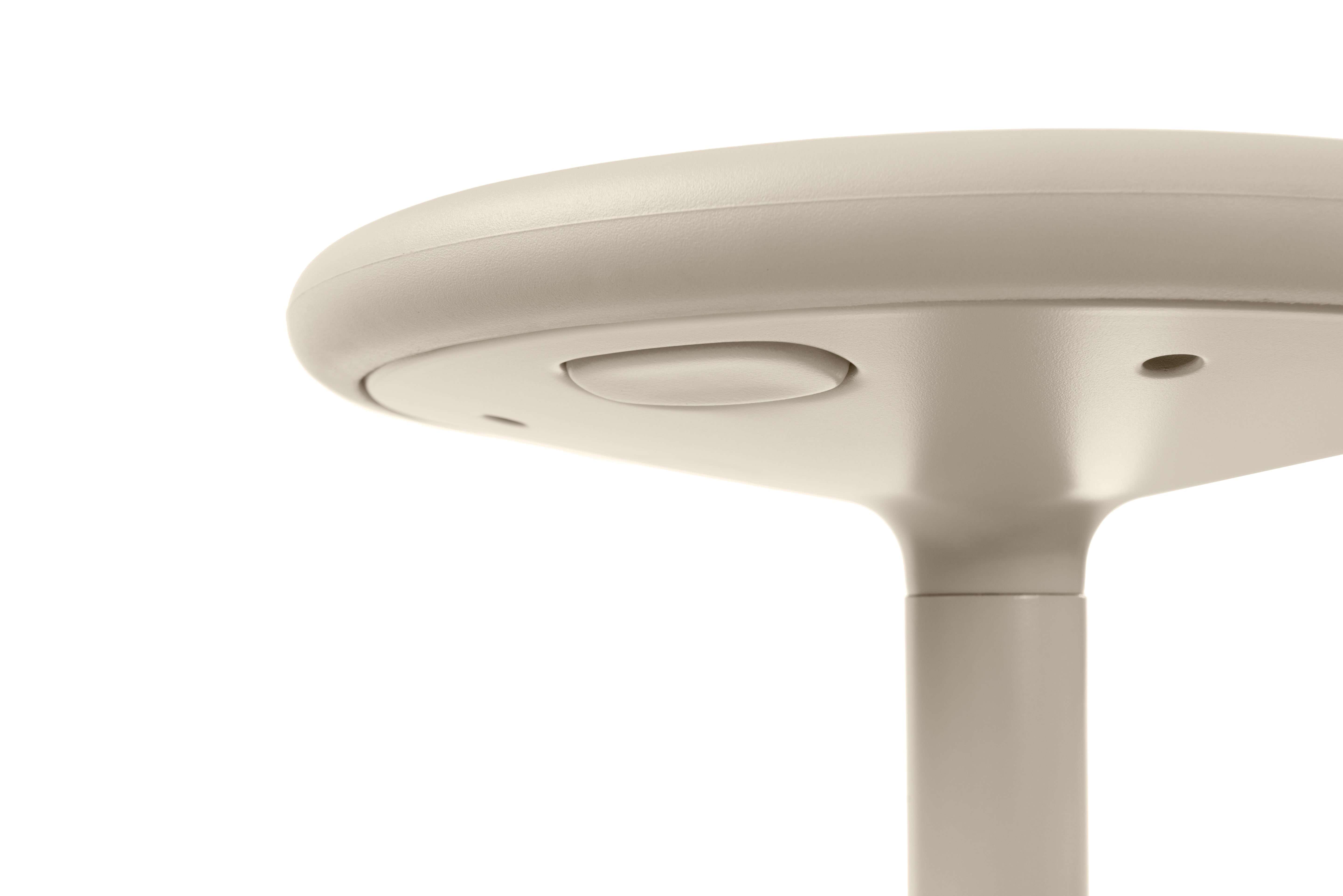 Cream swivel stool TIBU