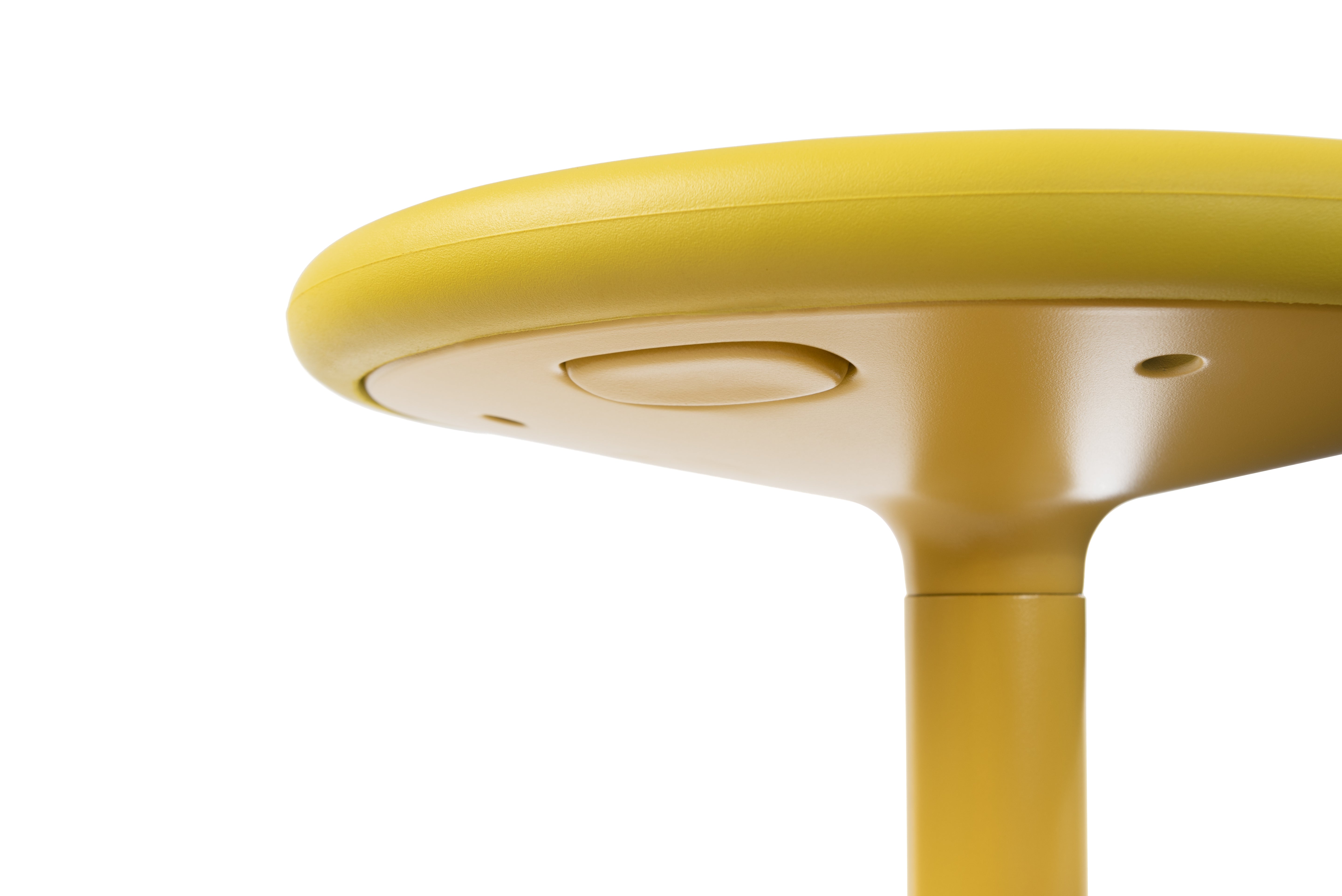 Yellow swivel stool TIBU