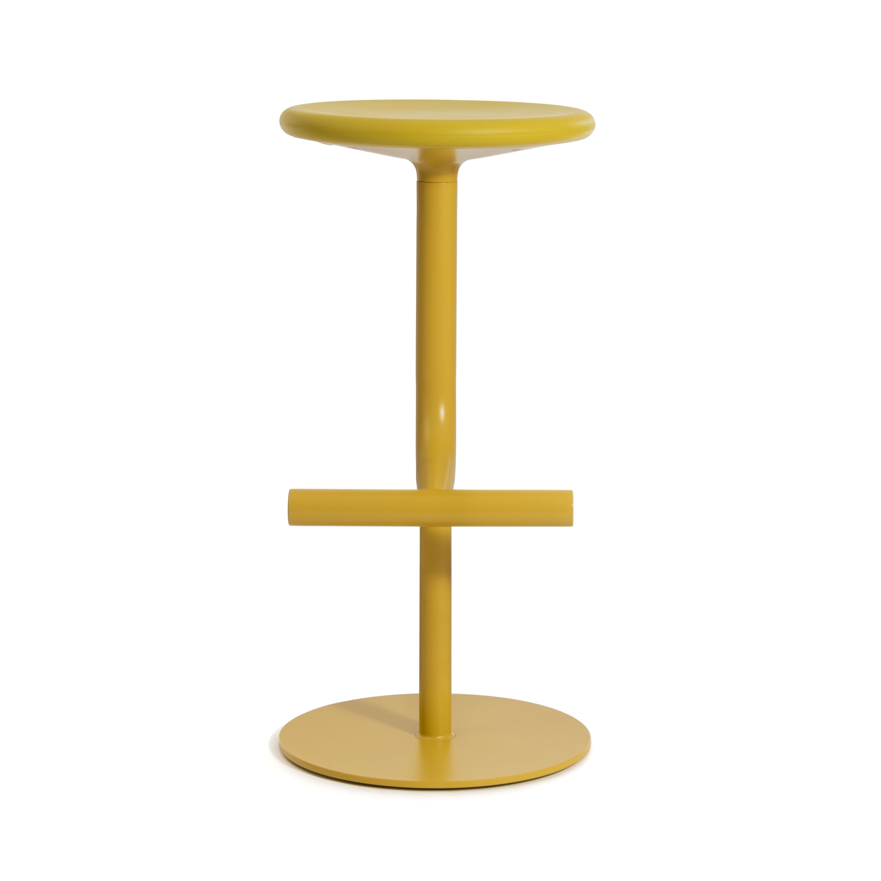 Yellow swivel stool TIBU