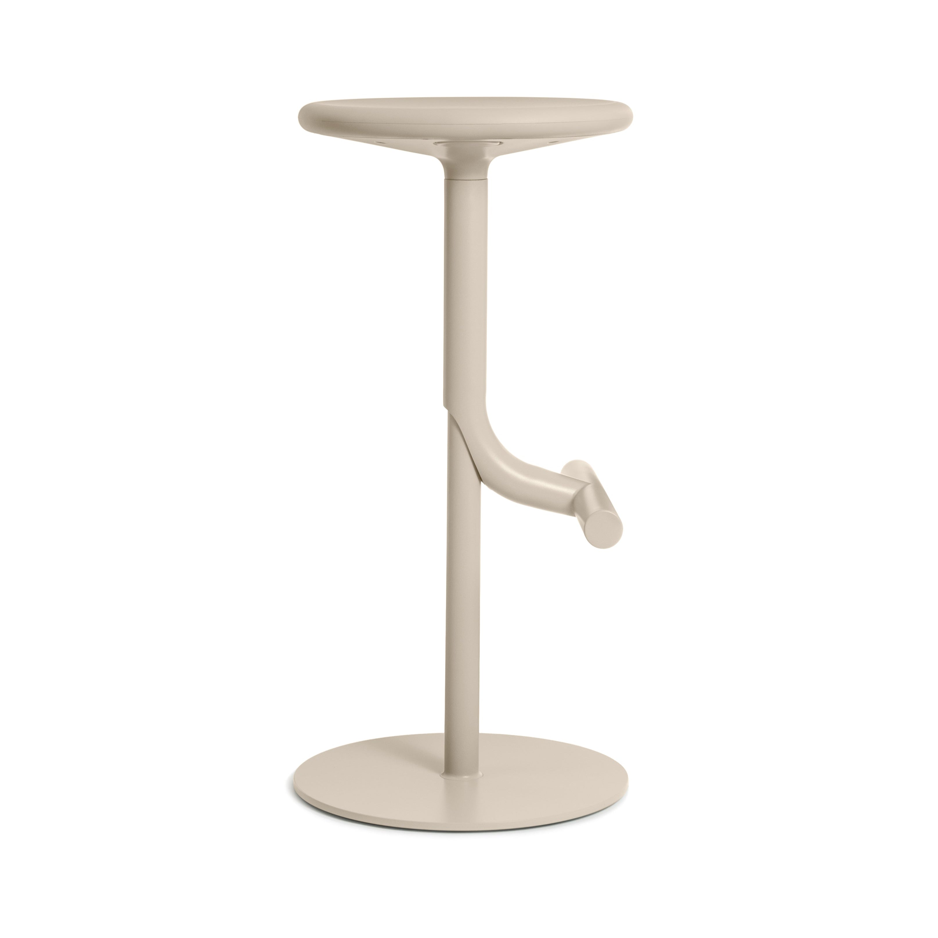 Cream swivel stool TIBU