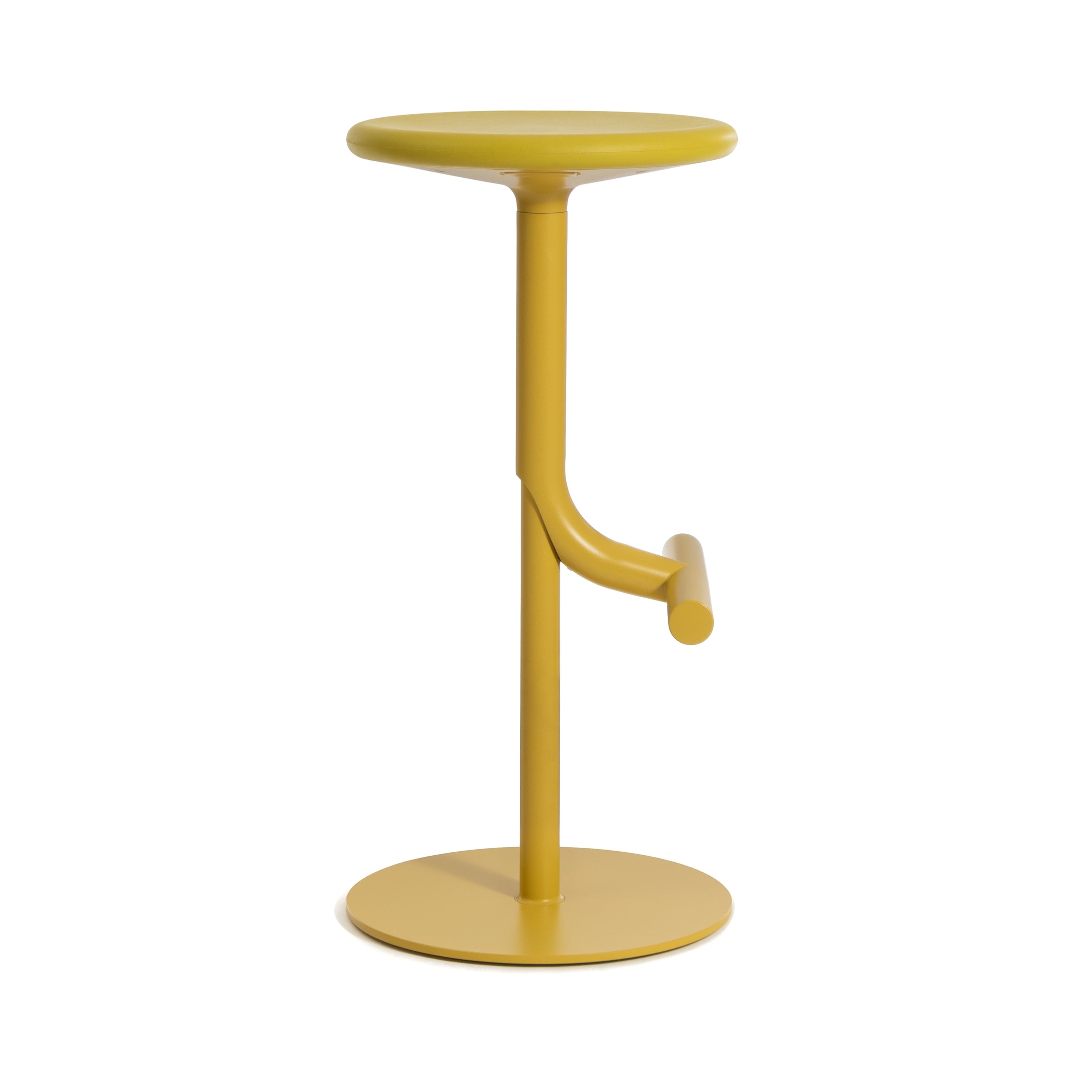 Yellow swivel stool TIBU