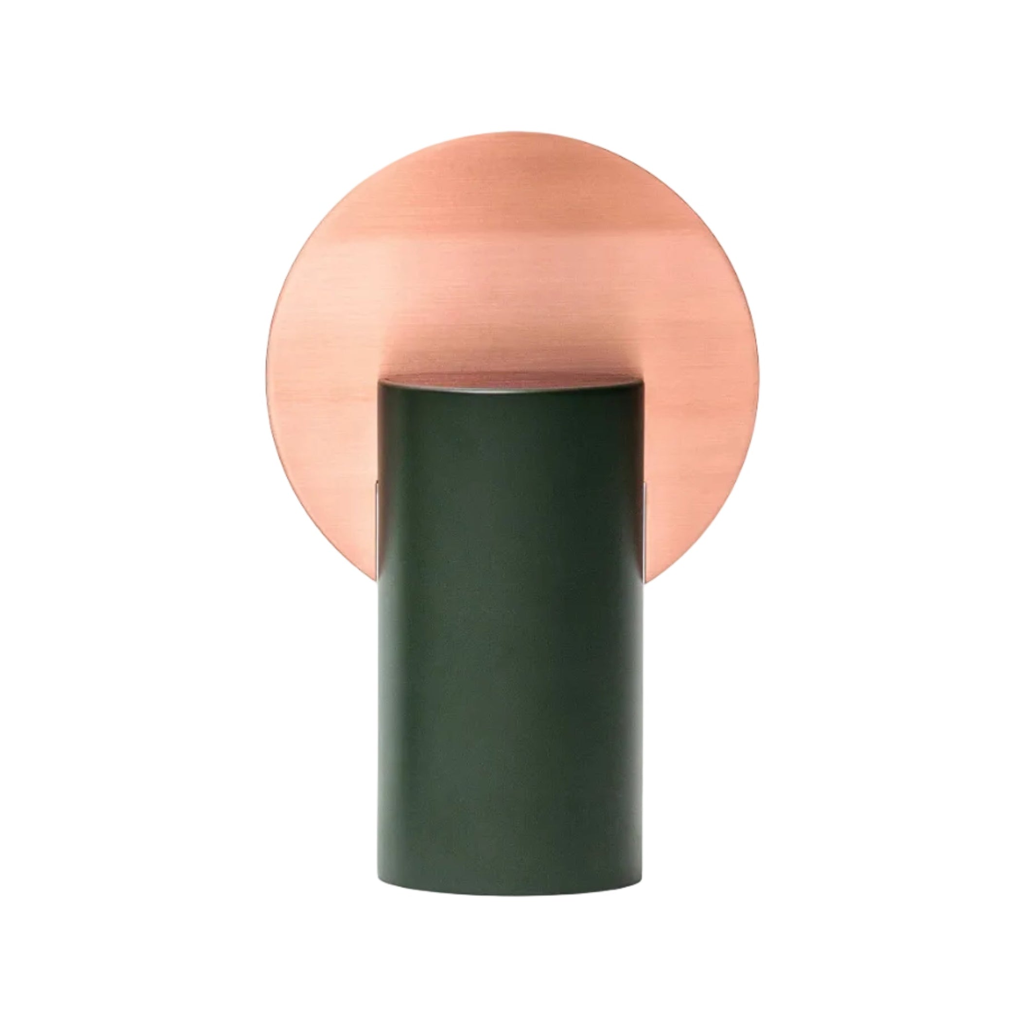 MALEVICH dark green vase with copper