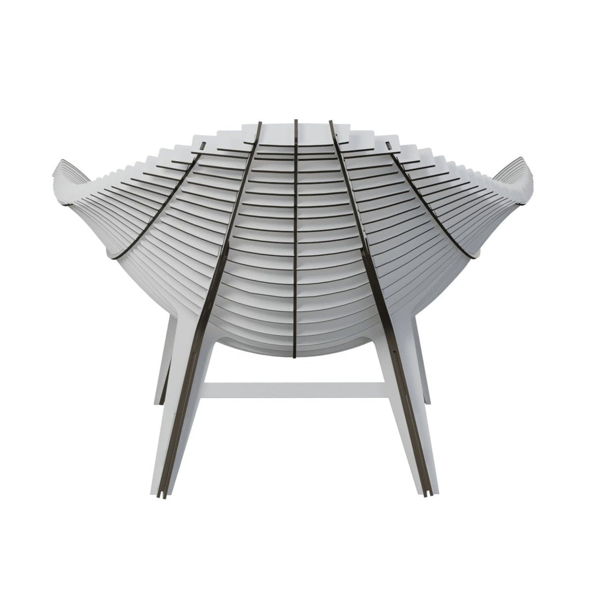 White outdoor armchair MANTA