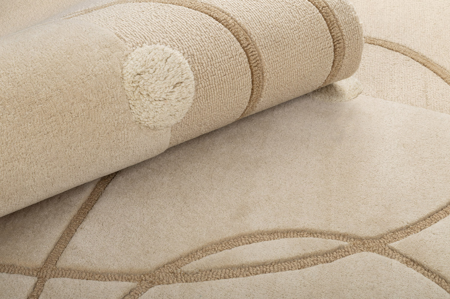 MARSEILLE Beige and Brown Rug