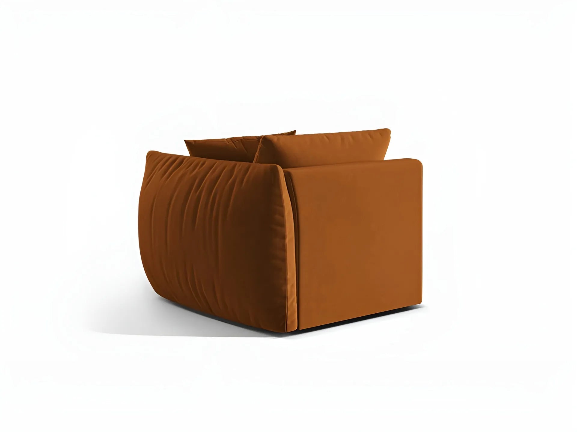 CHRIS Velvet Modular Sofa - Right Element Terracotta