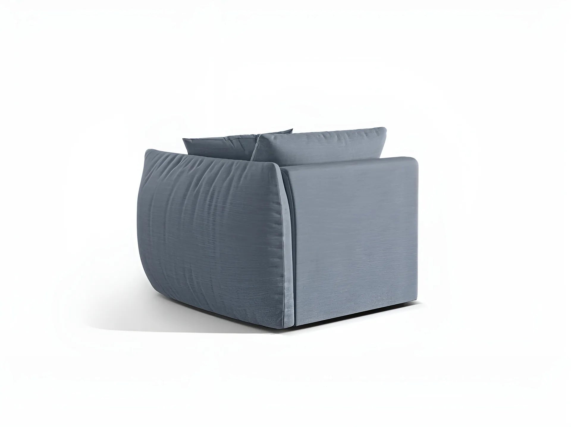 CHRIS Modular Sofa - Right Element Light Blue Chenille
