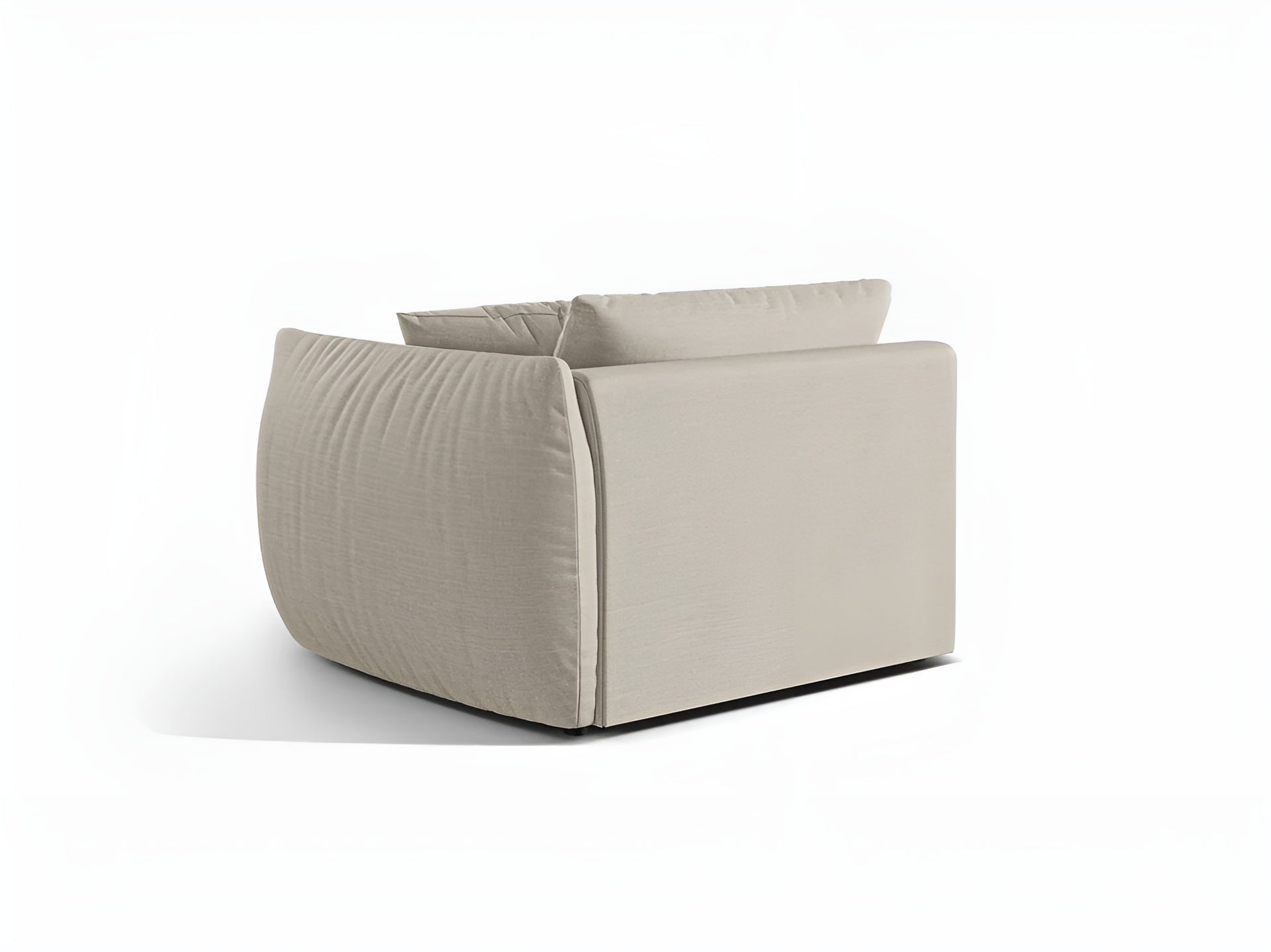 CHRIS modular sofa - wide right-side element cream chenille