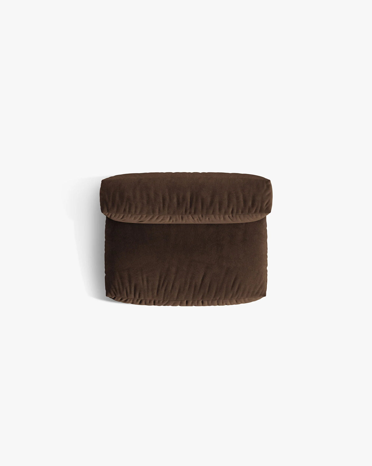 Velvet modular sofa MARTINA - chocolate middle module