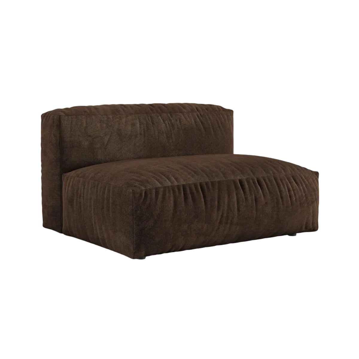 MARTINA XL velvet modular sofa - chocolate central module