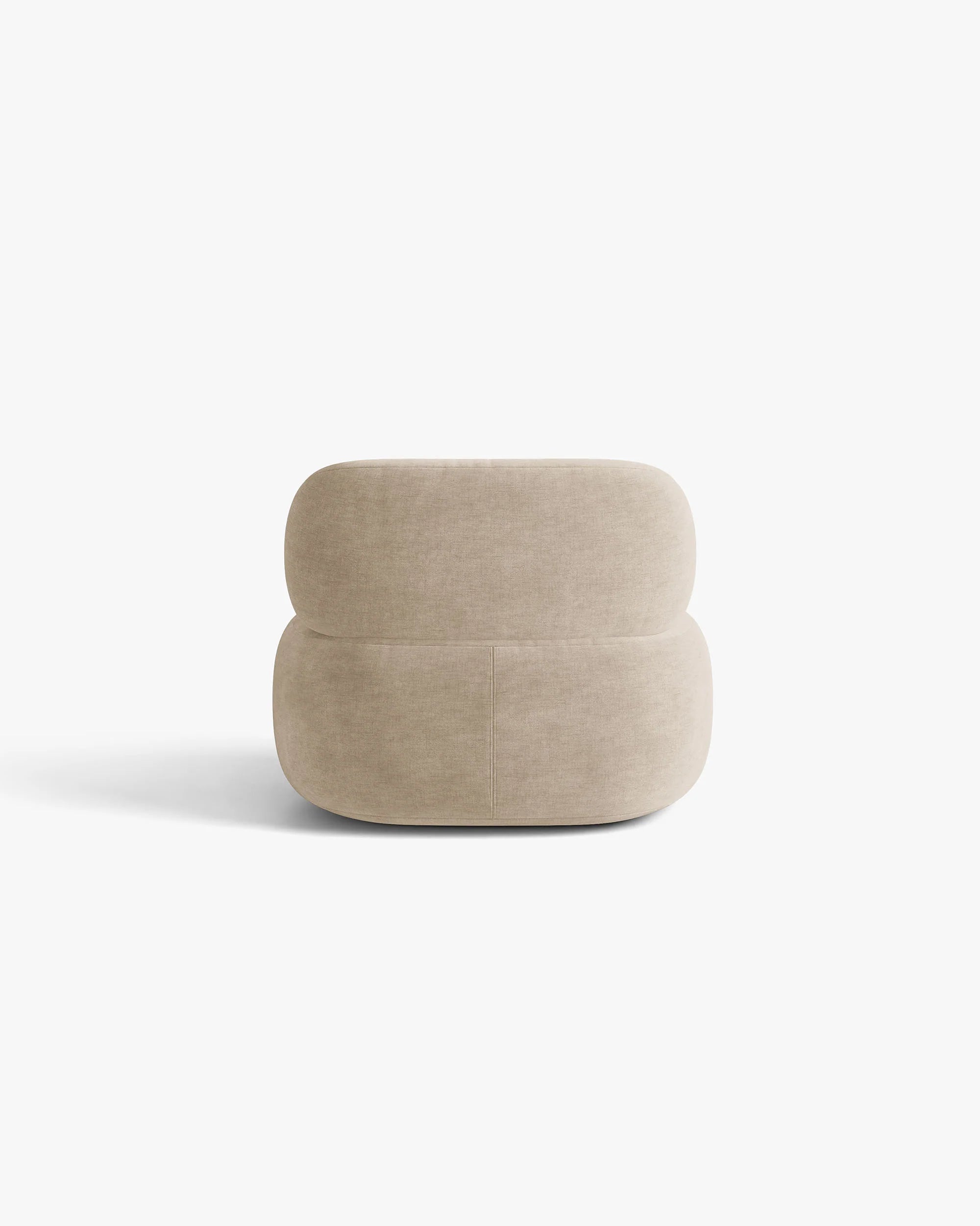 AURA Armchair in Beige Chenille