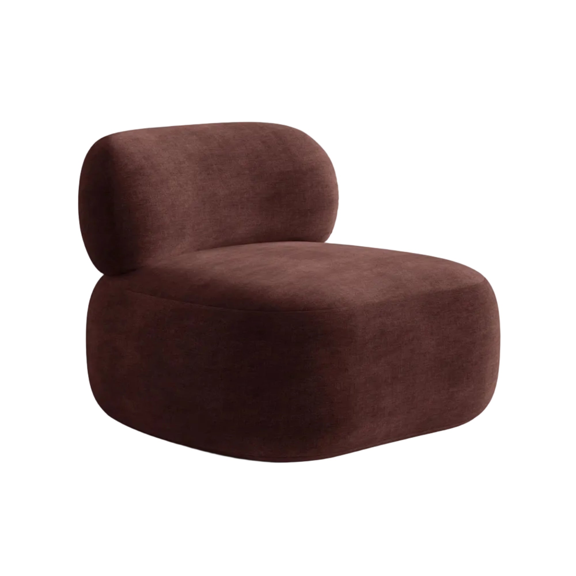 AURA Armchair in Cherry Chenille