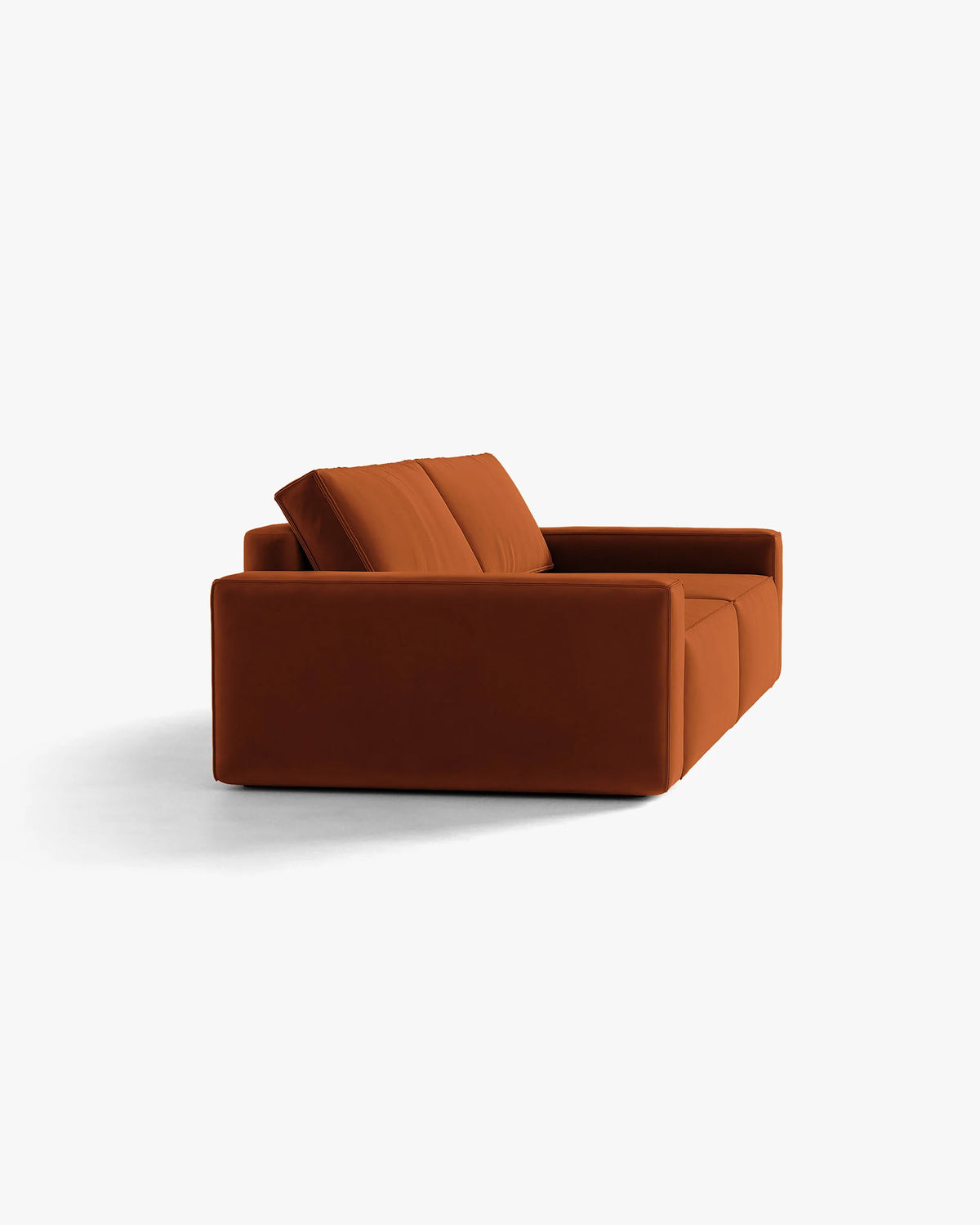 JODIE Brick Velvet 3-Seater Sofa with Sleeping Function