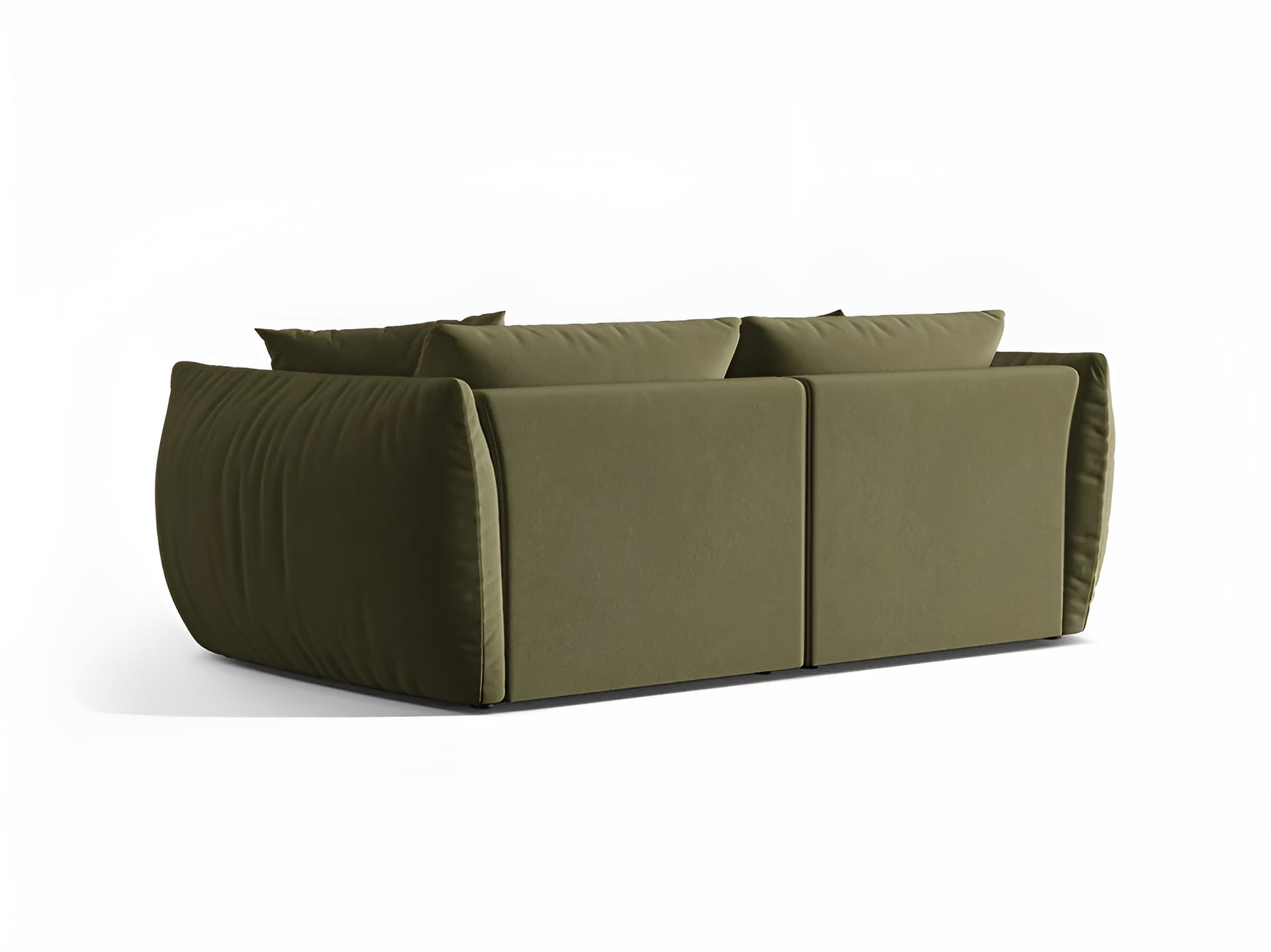Sofa aus Samt 3-sitzig CHRIS hellgrün