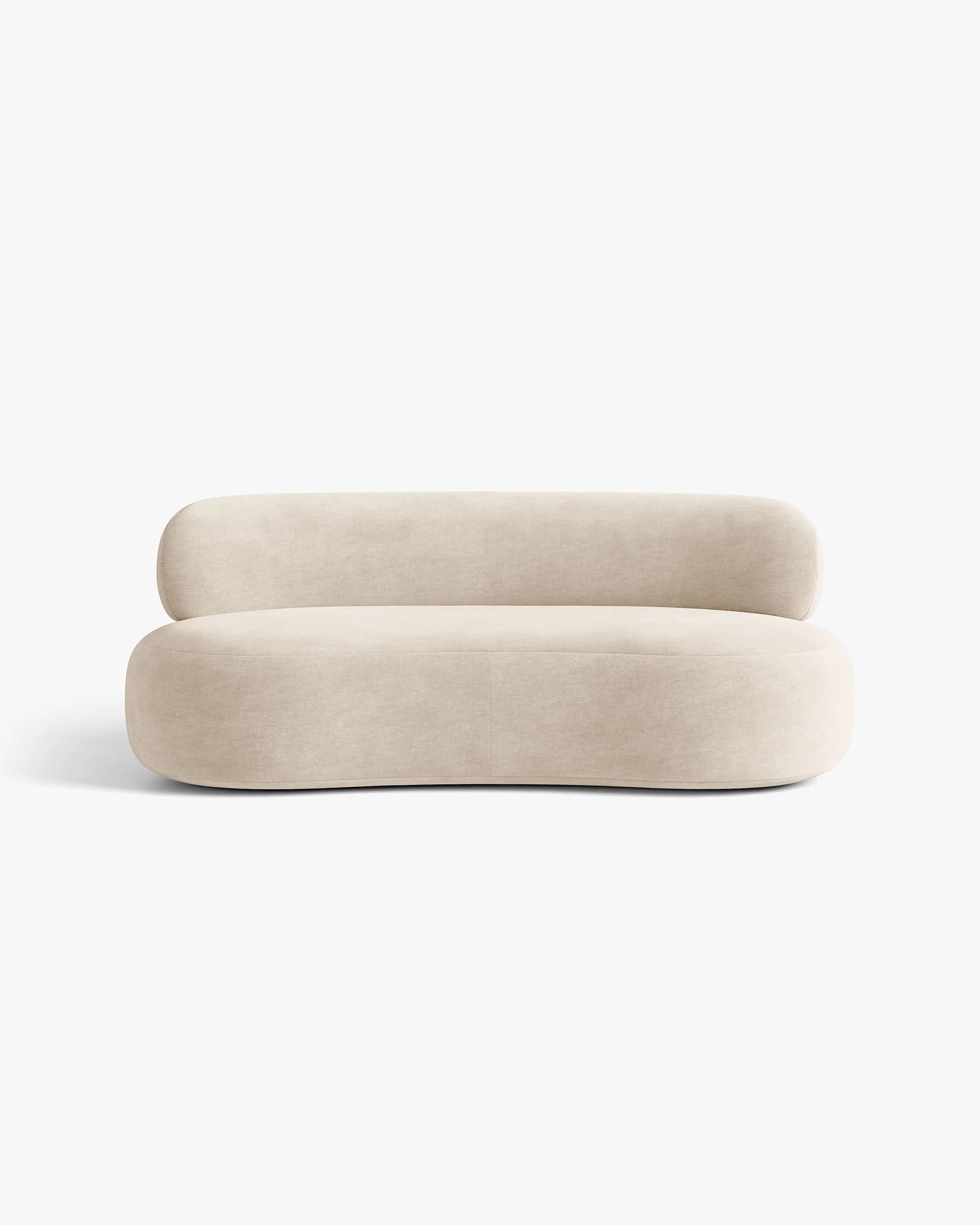 AURA 3-Seater Sofa in Light Beige Chenille