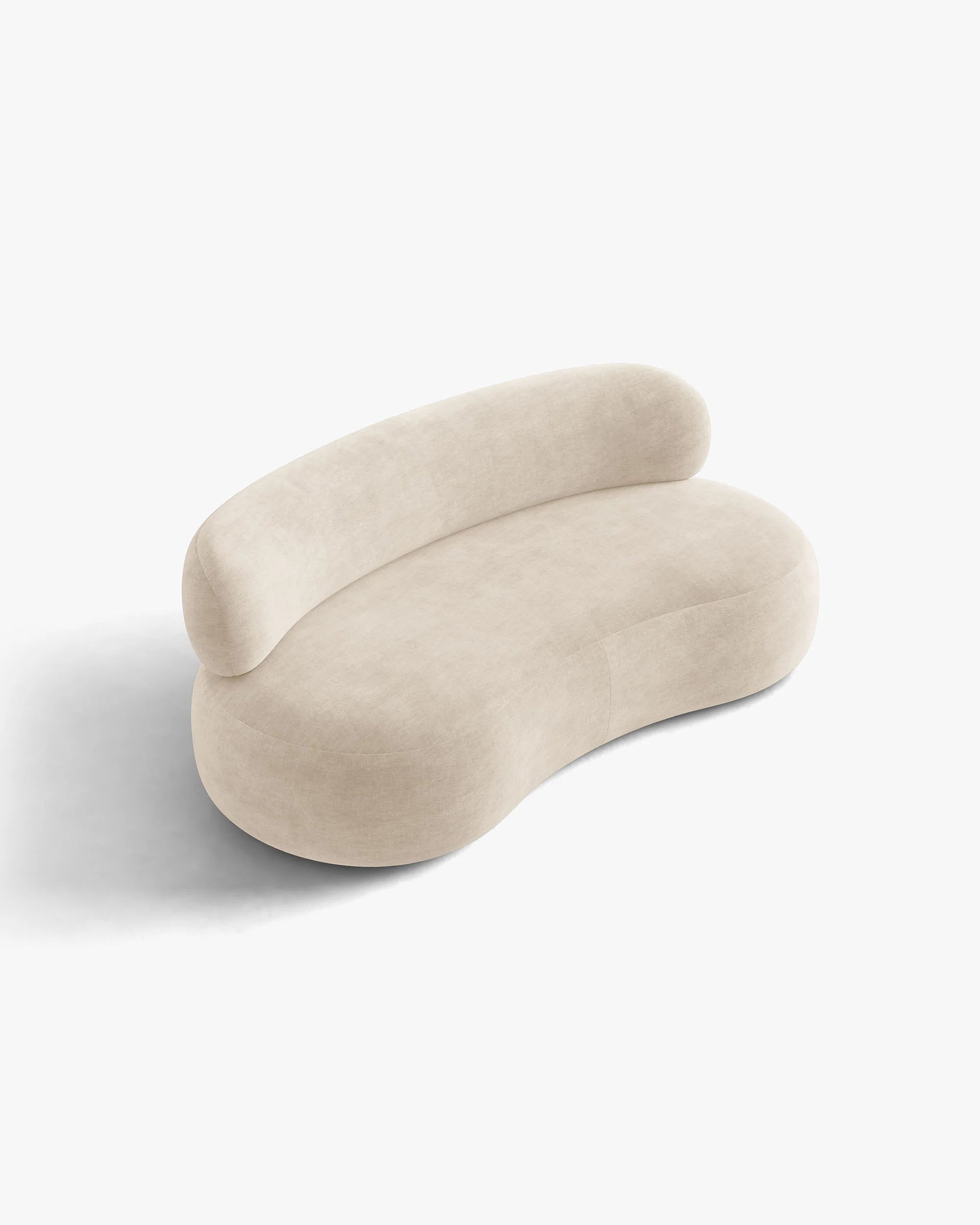 AURA 3-Seater Sofa in Light Beige Chenille