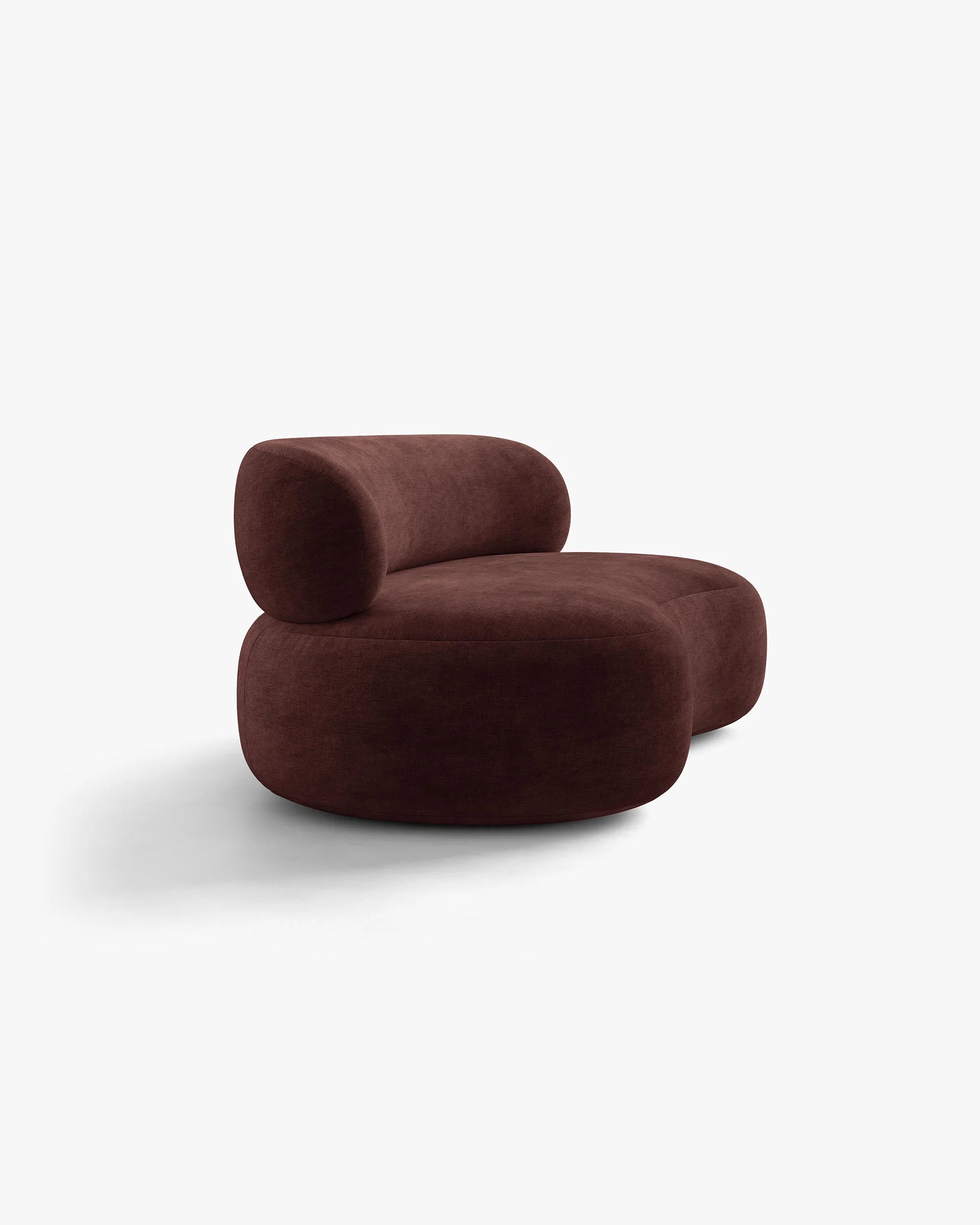 3-Seater Sofa AURA in Cherry Chenille