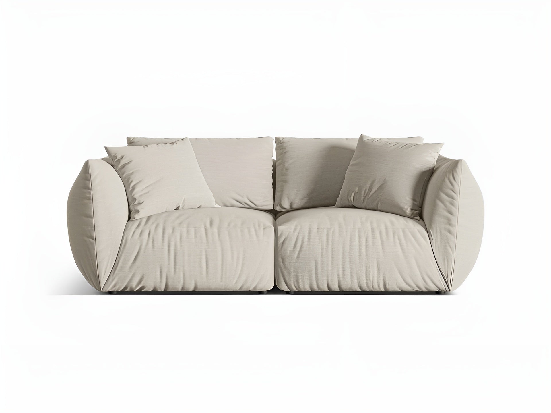Sofa 3-Sitzer CHRIS creme Chenille