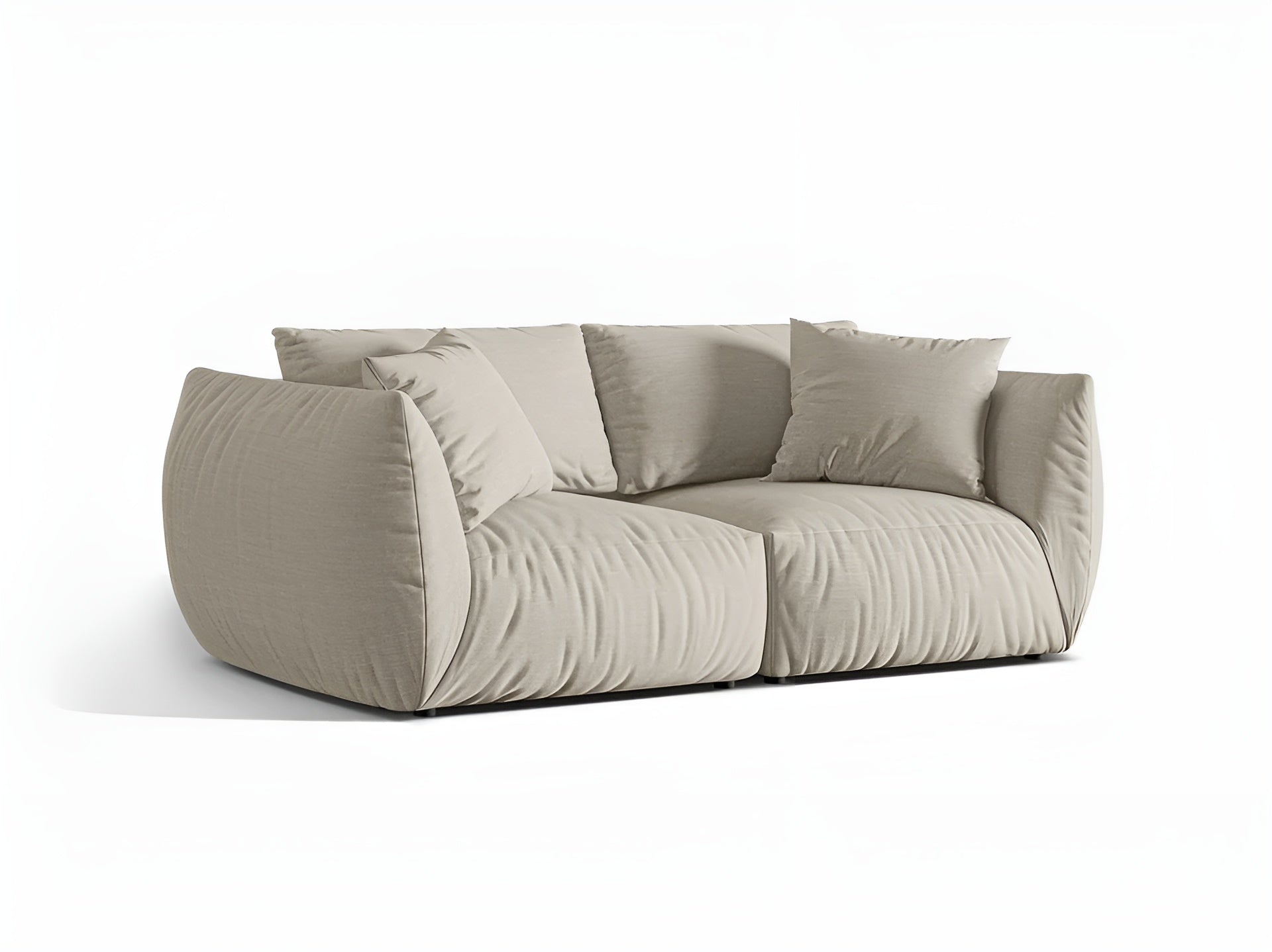Sofa 3-Sitzer CHRIS creme Chenille