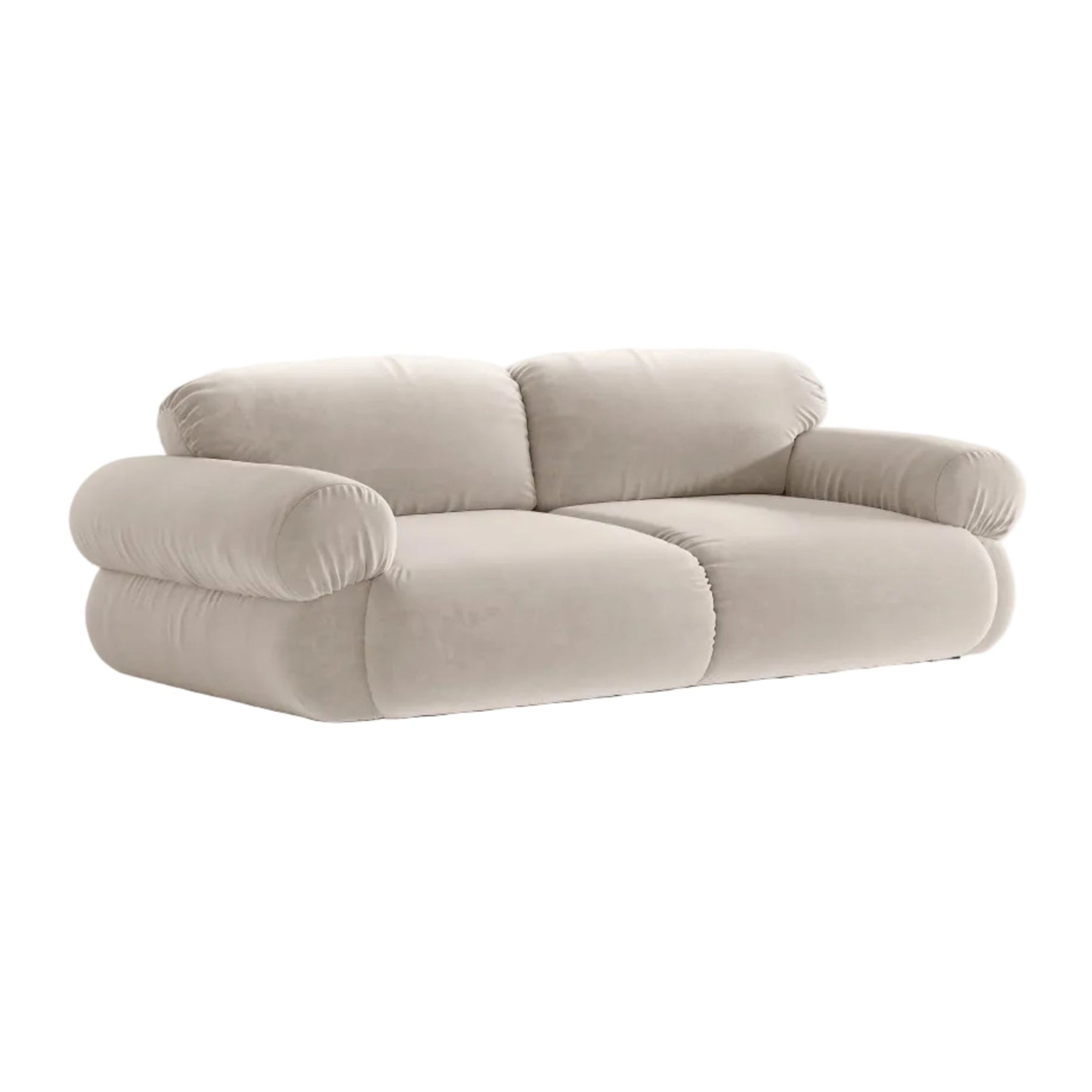 3-Seater Velvet Sofa OPHELIA Beige