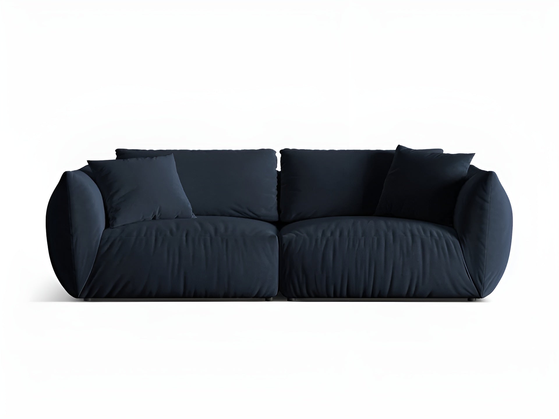 Sofa aus Samt für 4 Personen CHRIS königsblau
