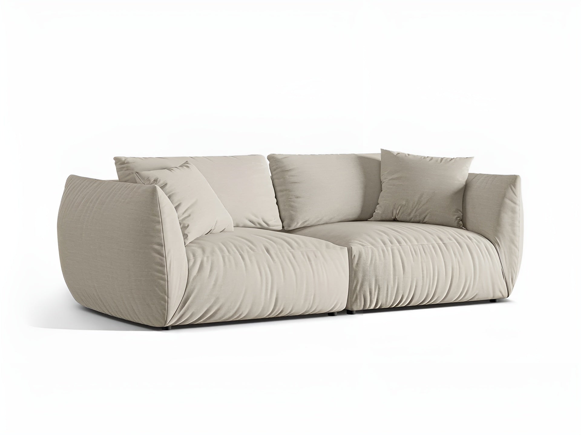 4-seater Sofa CHRIS cream chenille