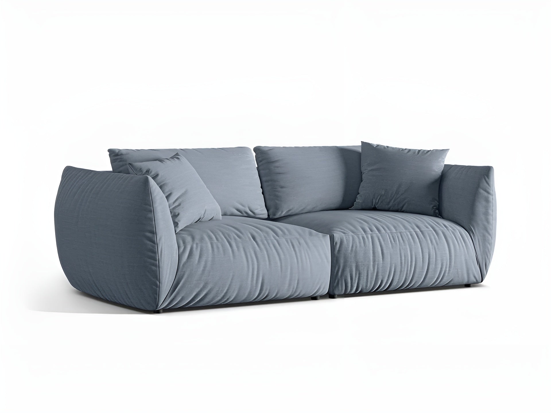 4-seater Sofa CHRIS light blue chenille