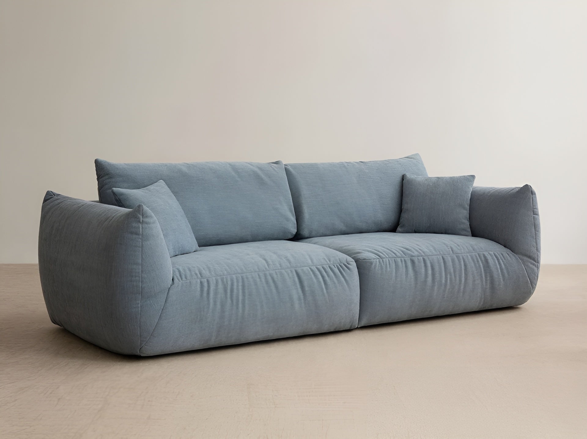 4-seater Sofa CHRIS light blue chenille
