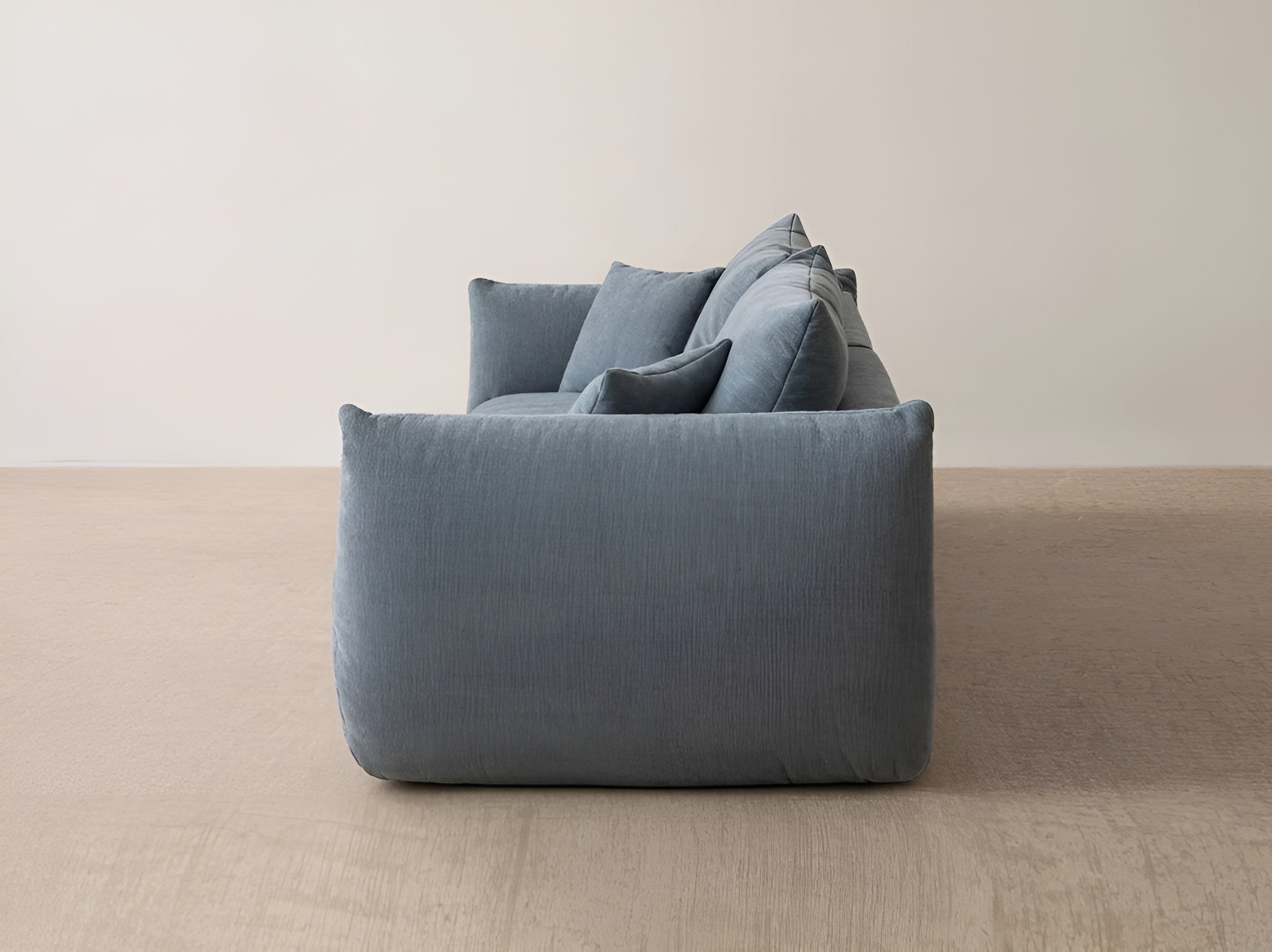 4-seater Sofa CHRIS light blue chenille