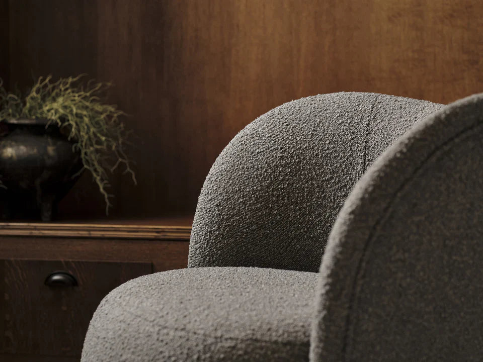 Saamit boucle chair gray
