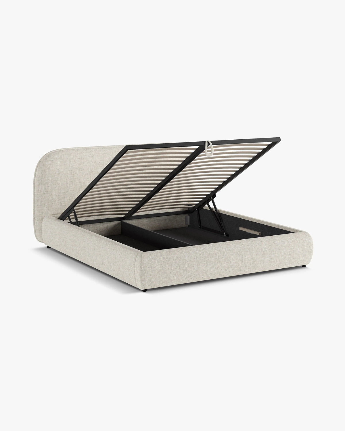 MURADA Bed Light Beige Melange Chenille