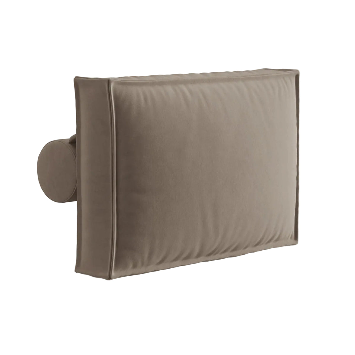 NURIA decorative velvet cushion warm gray
