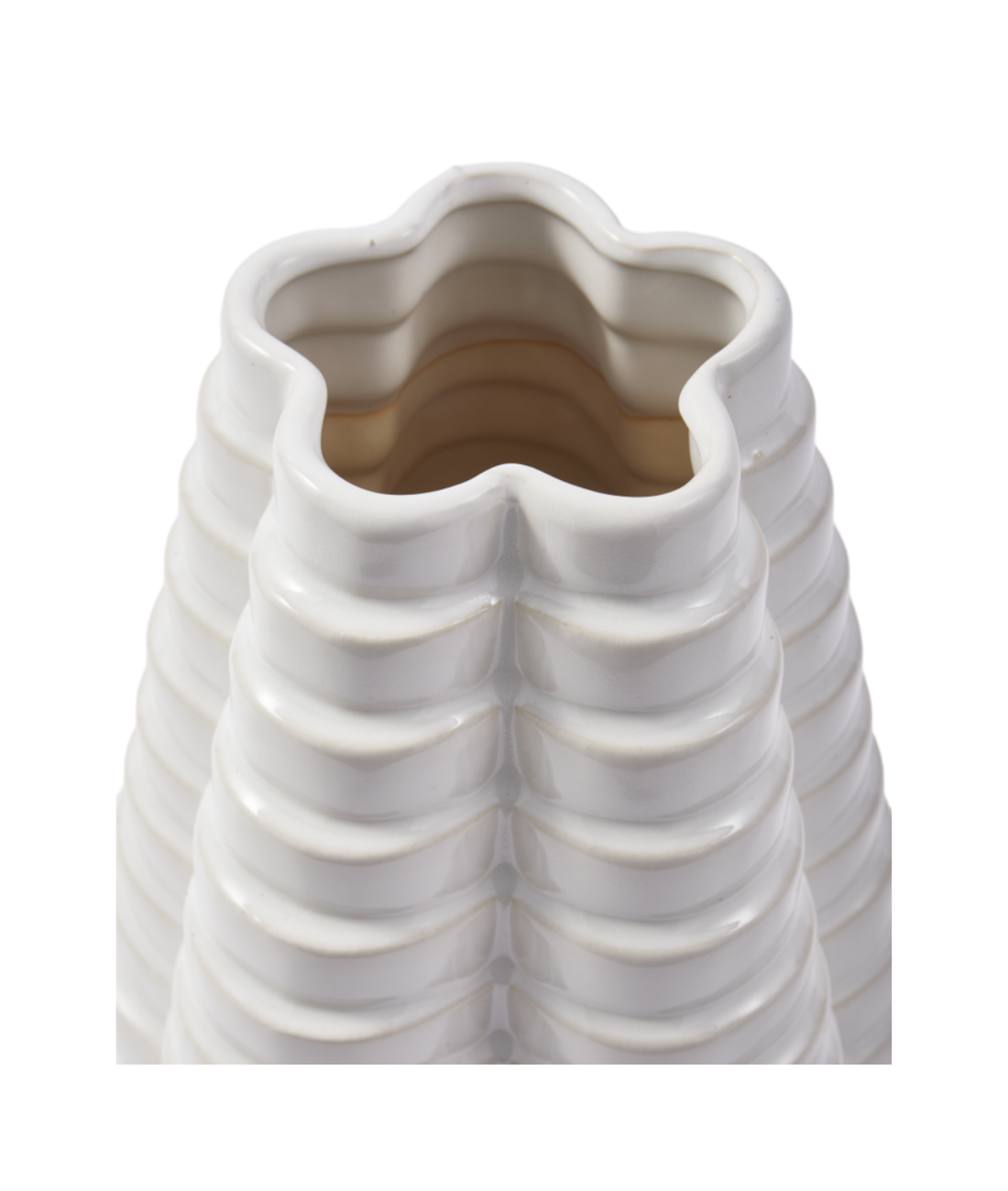 MILLE-FEUILLE white vase