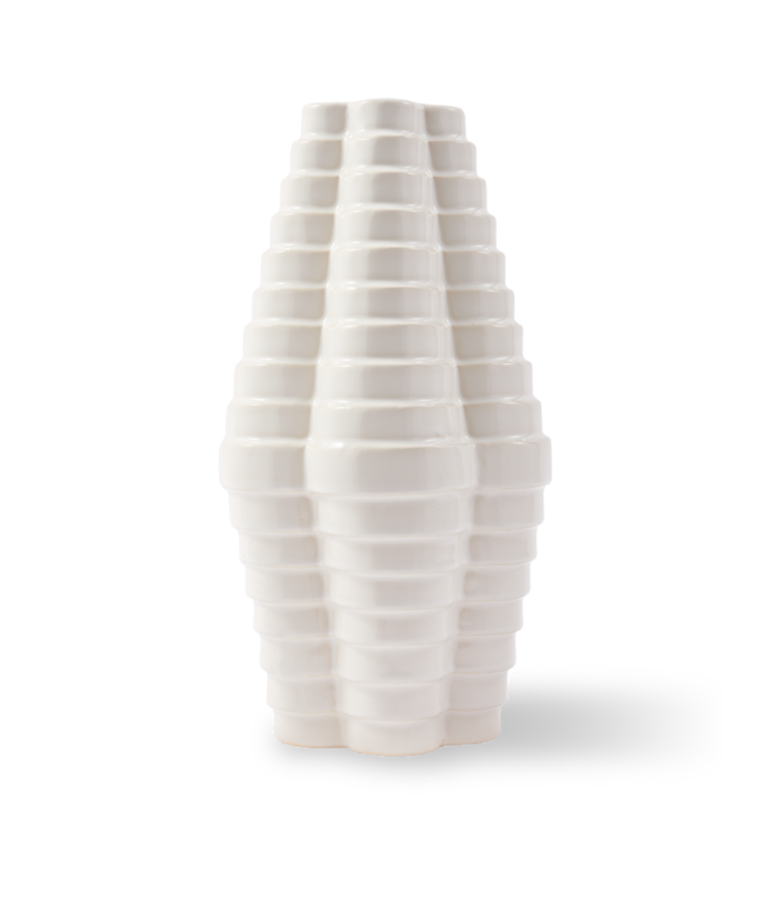 MILLE-FEUILLE white vase