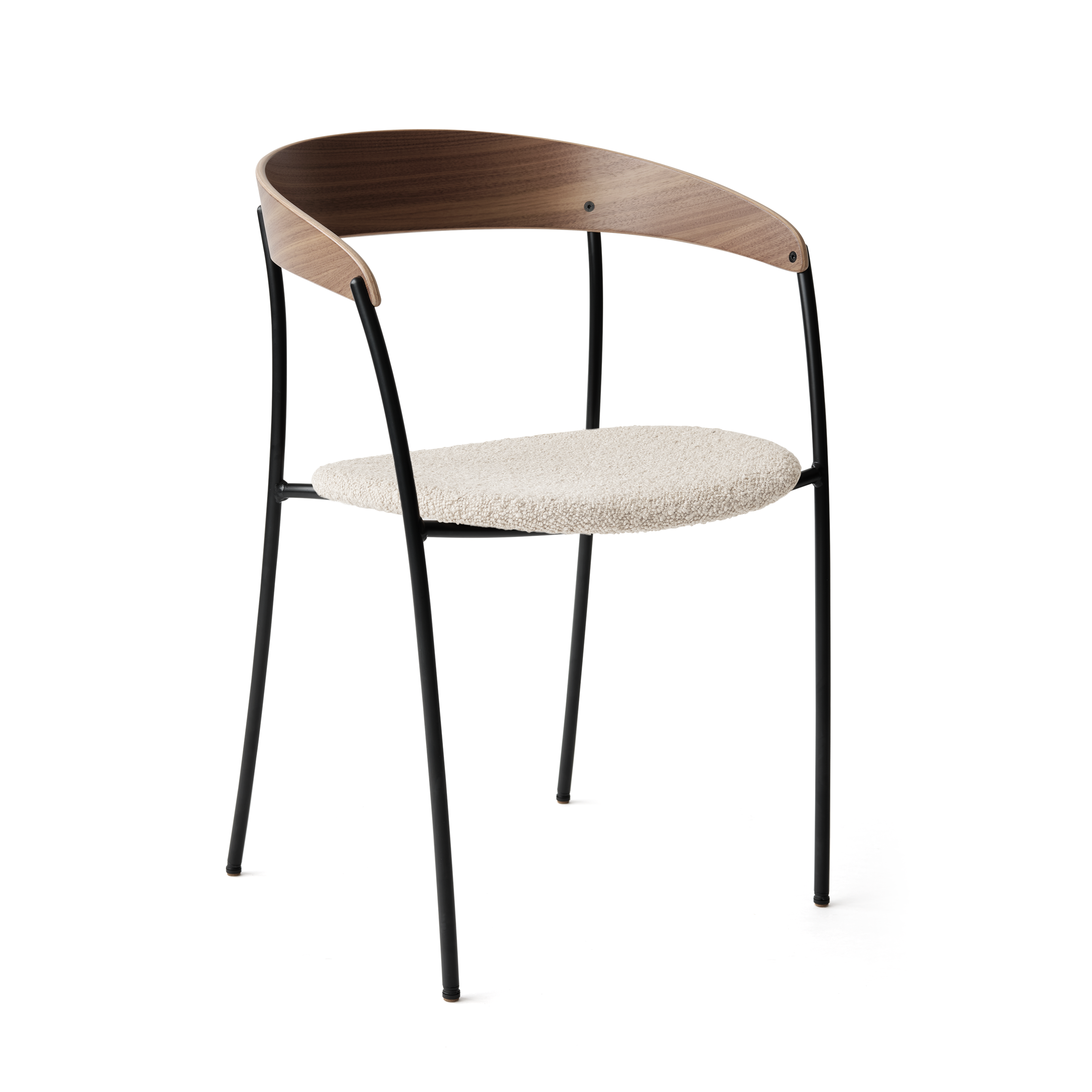 Chair with armrests Missing Upholstered with nut veneer