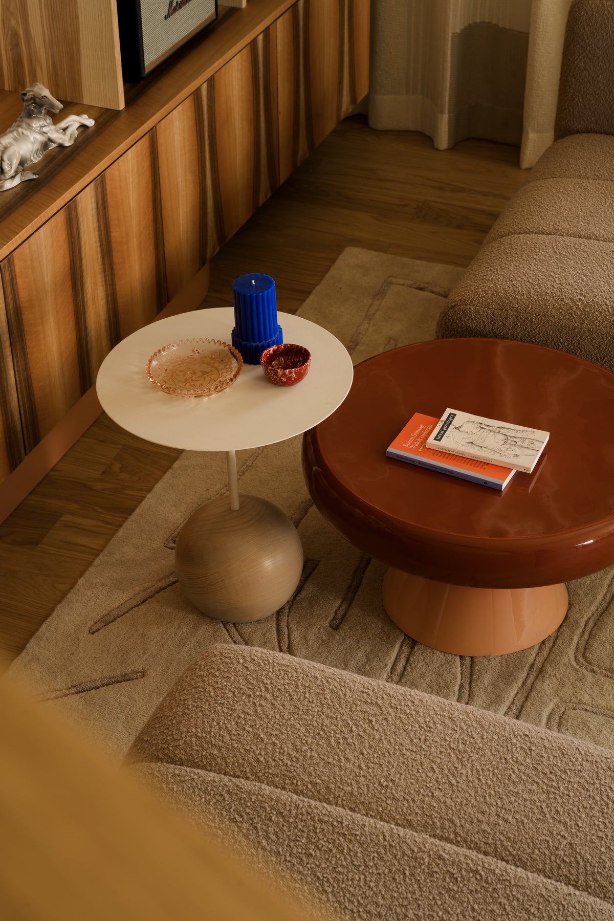 AN SU Coffee Table Wood and Steel
