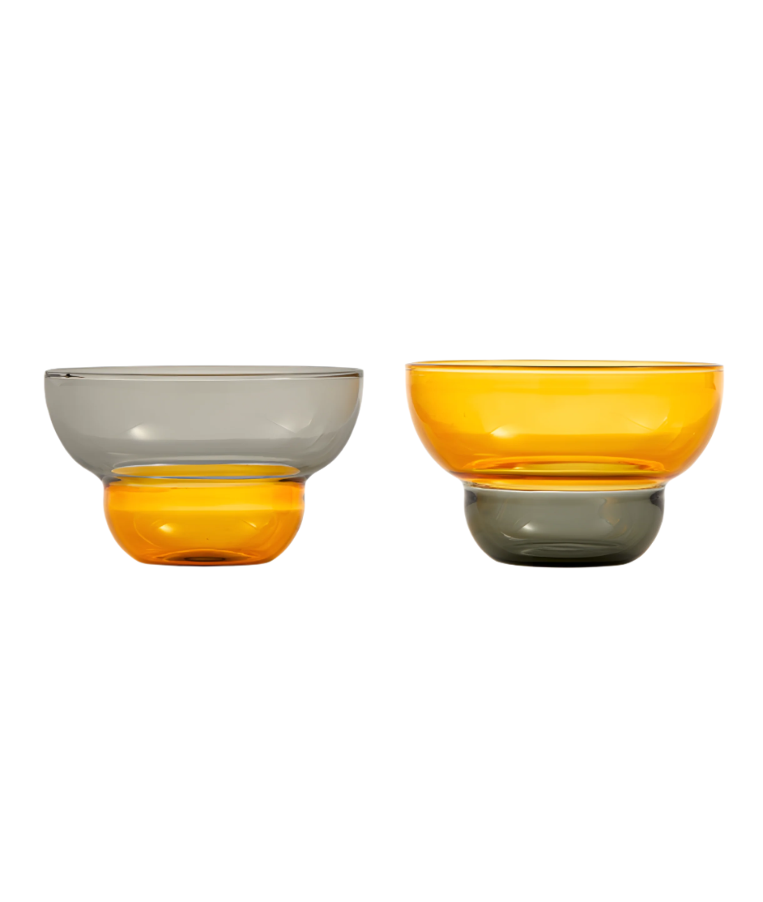 MIZU KIRI Tassen-Set gelb-grau