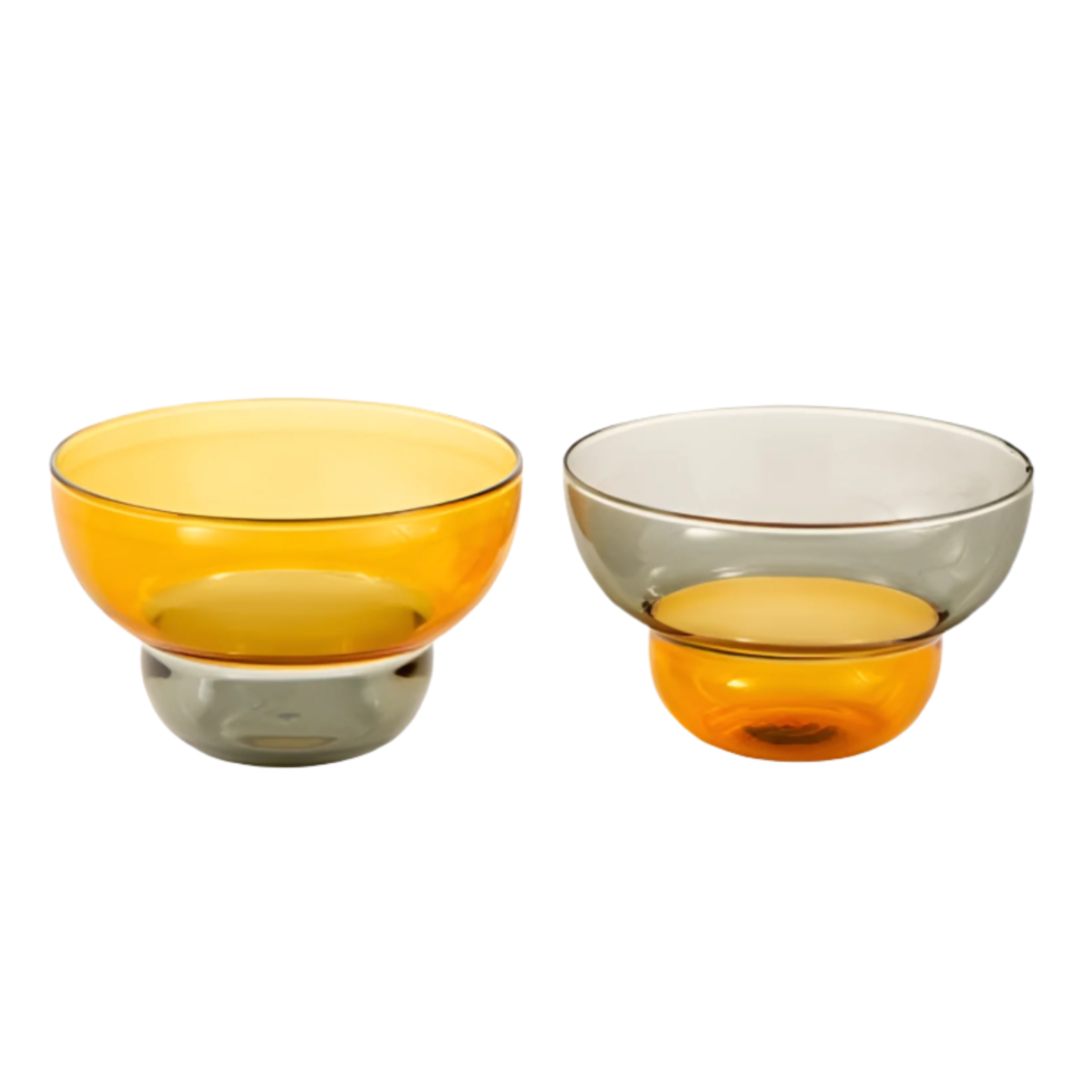 MIZU KIRI Tassen-Set gelb-grau