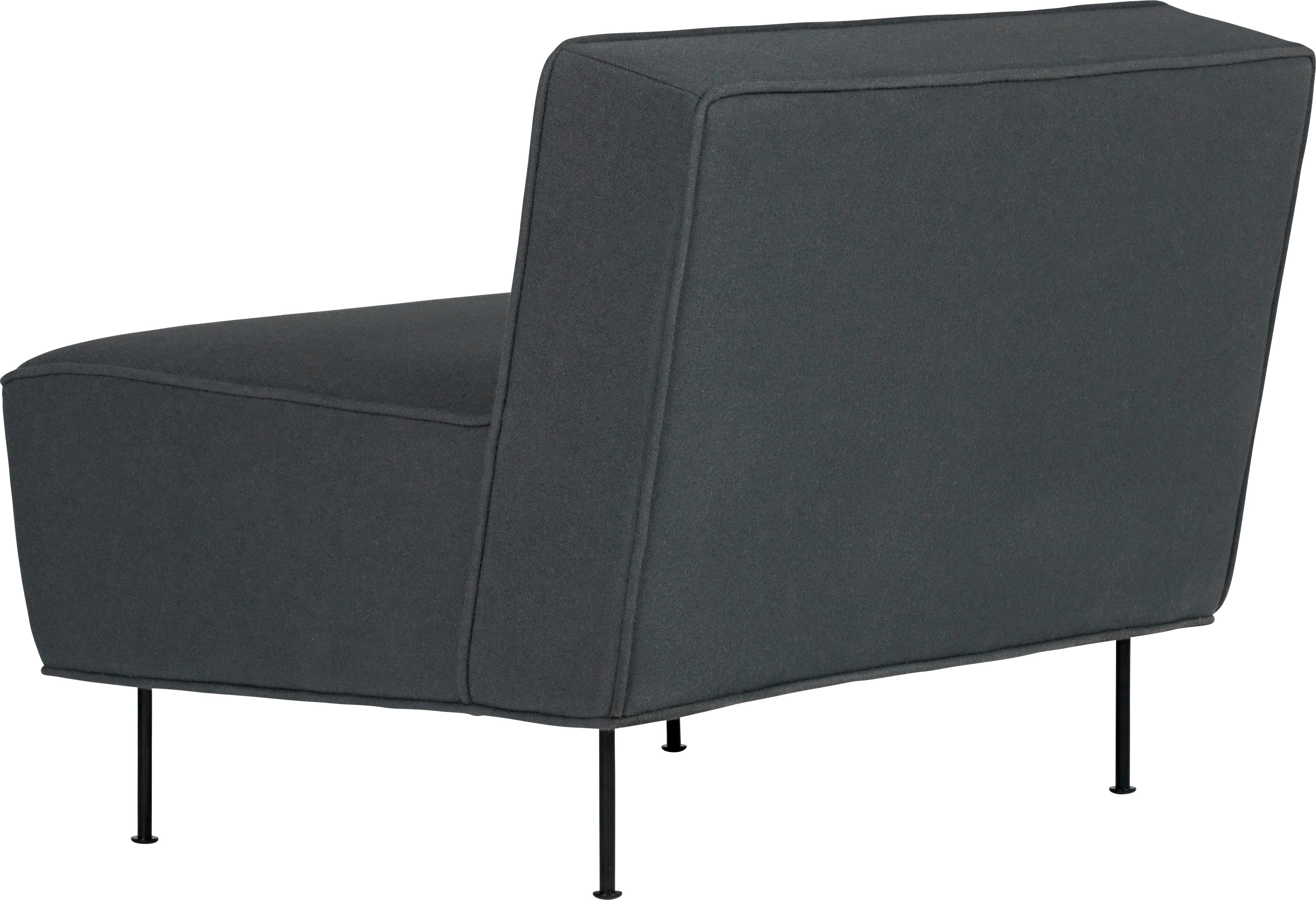 Sessel MODERN LINE gepolstert mit schwarzem Gestell