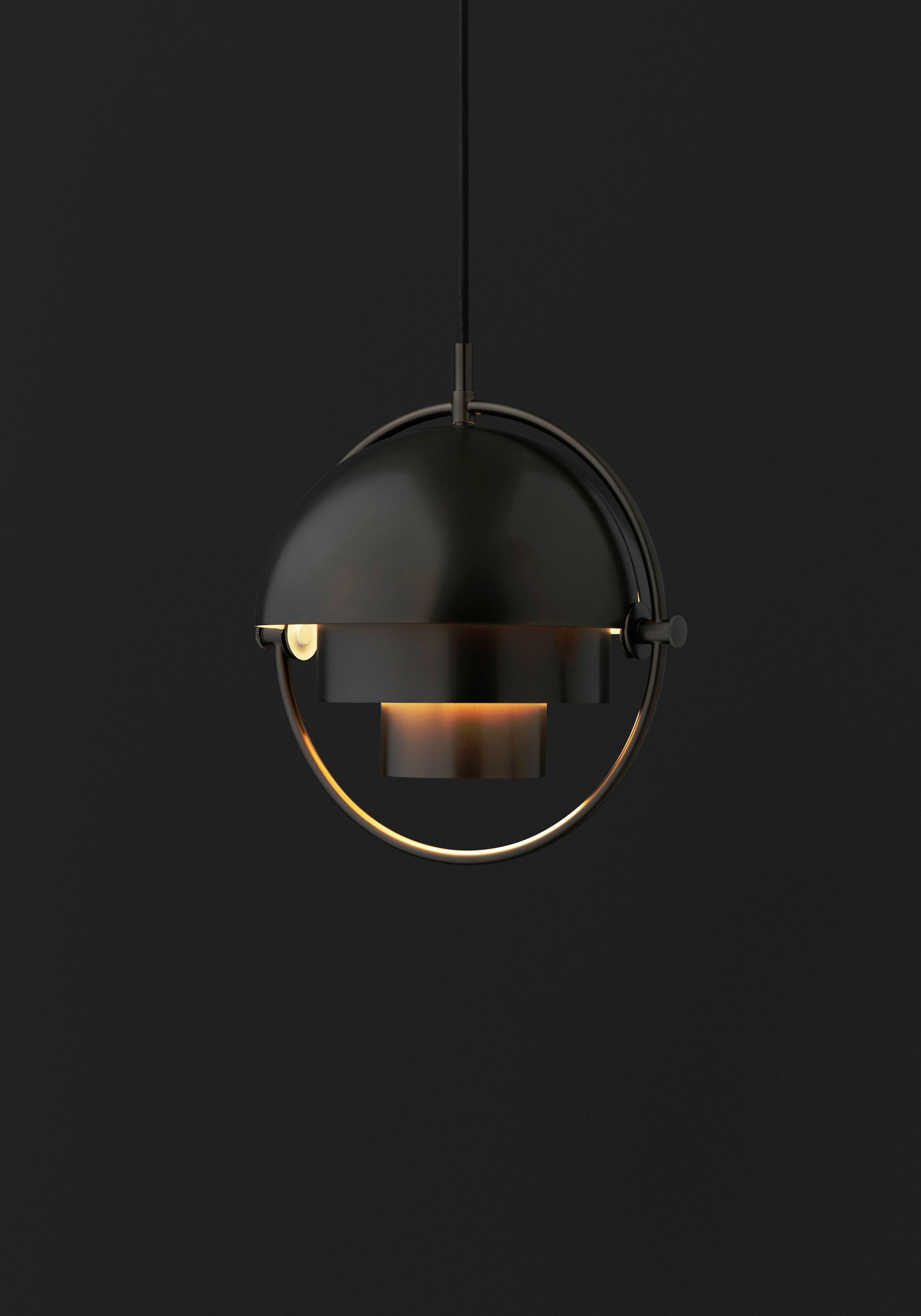 MULTI-LITE Pendelleuchte mattschwarz