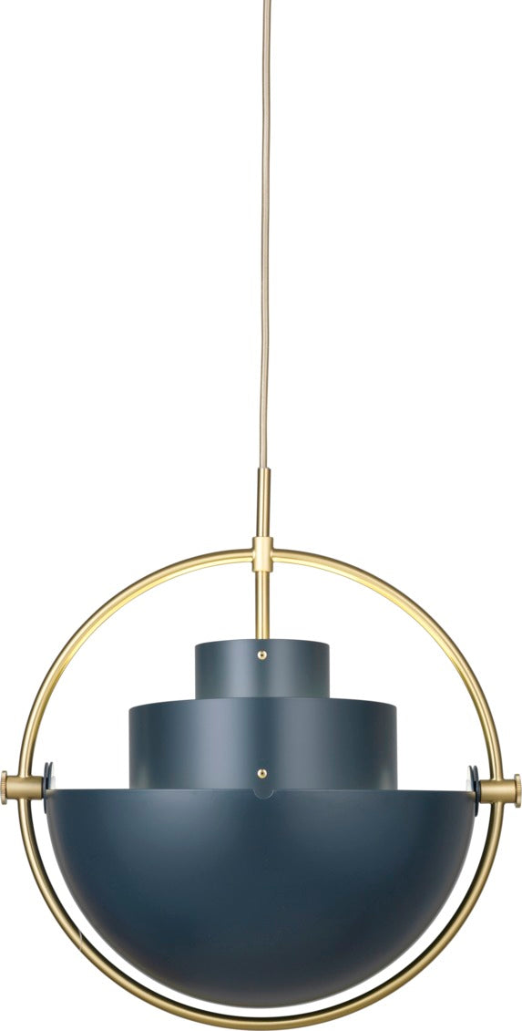 MULTI-LITE Pendelleuchte Marine mit Messing