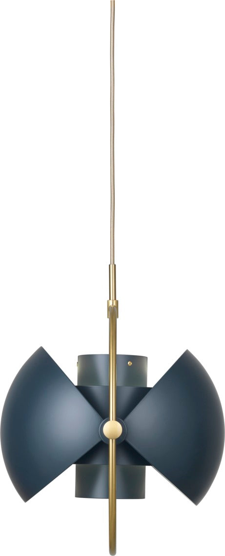 MULTI-LITE Pendelleuchte Marine mit Messing