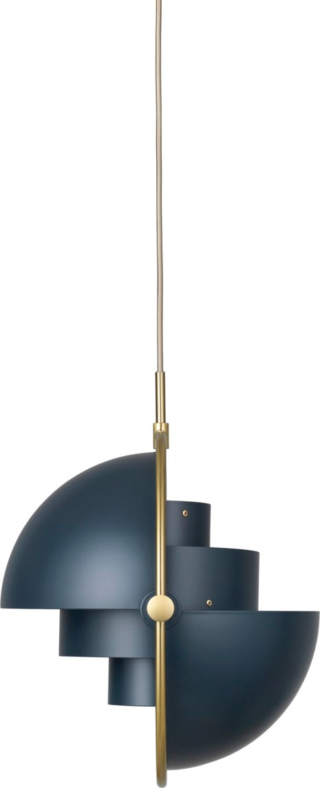 MULTI-LITE Pendelleuchte Marine mit Messing
