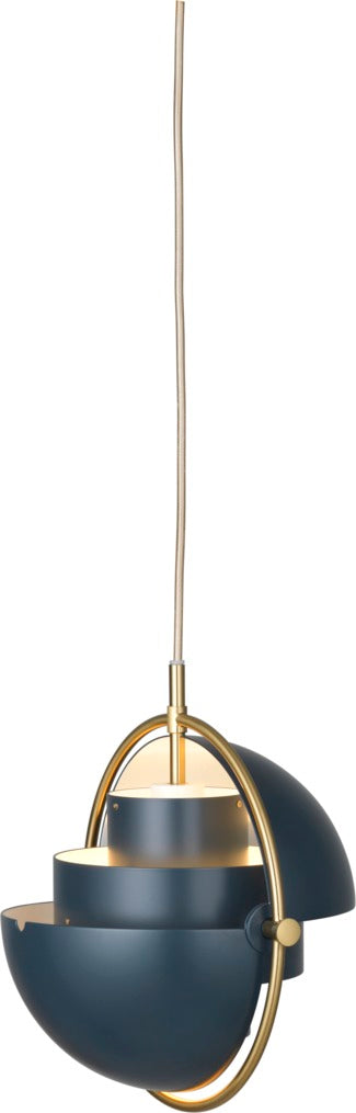 MULTI-LITE Pendelleuchte Marine mit Messing
