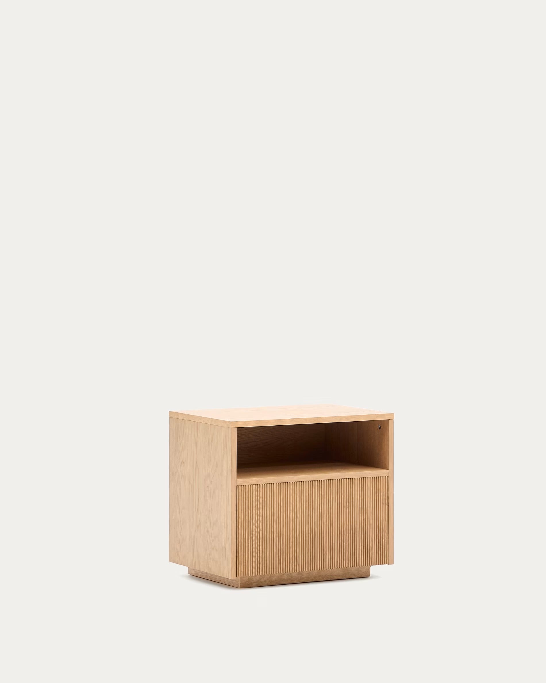 HELVINE Nightstand Oak Veneer
