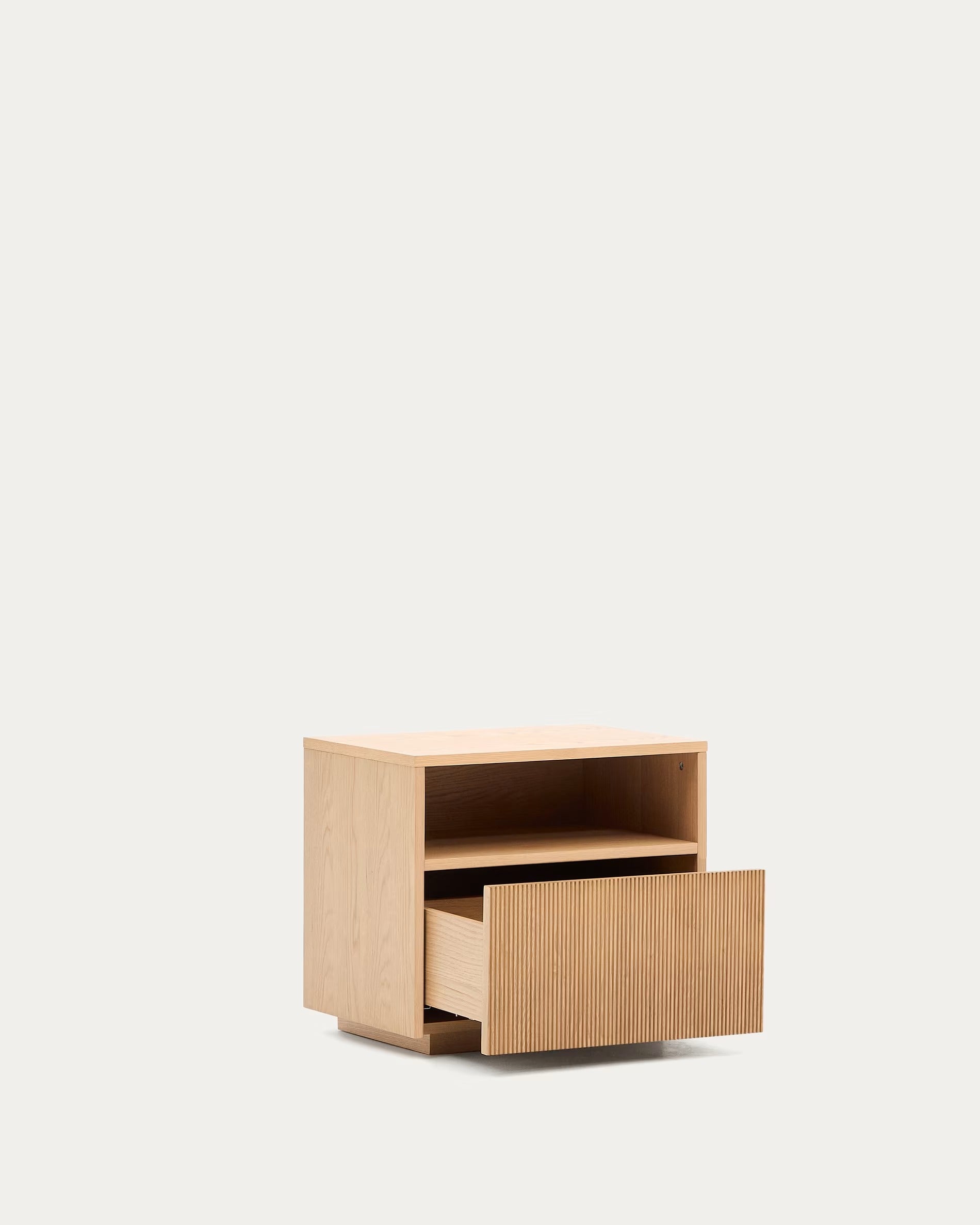 HELVINE Nightstand Oak Veneer