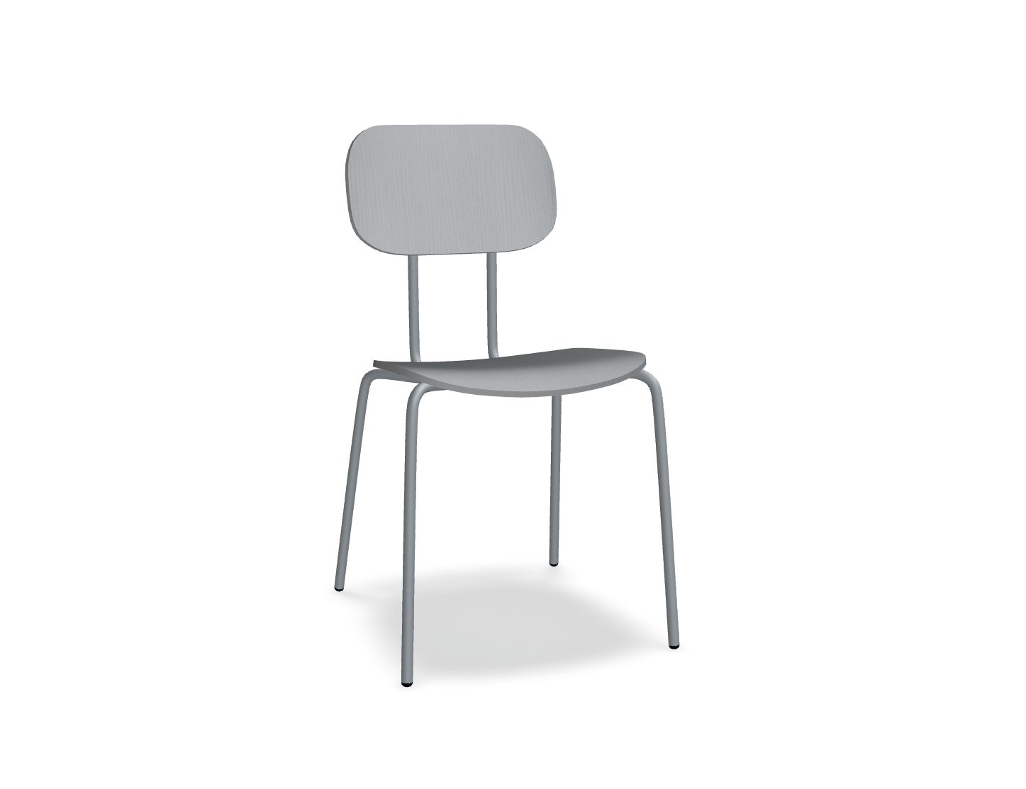 Krzesło NEW SCHOOL ciemnoszara podstawa – .mdd