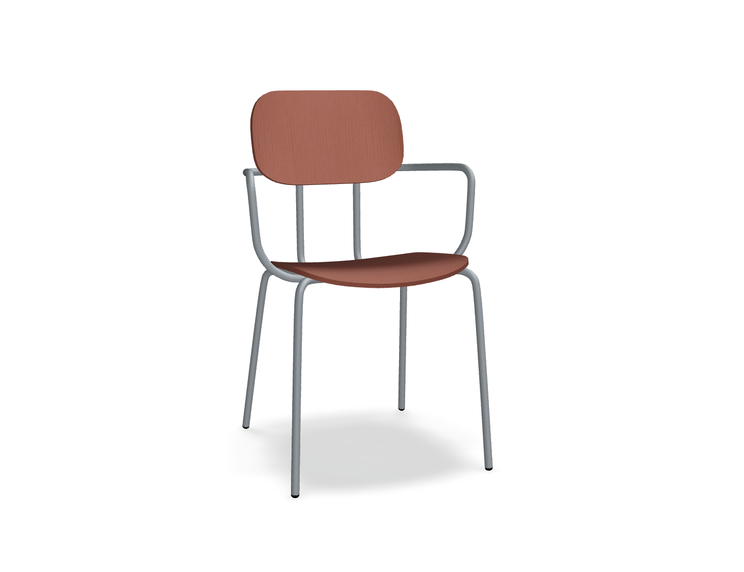 Krzesło NEW SCHOOL ciemnoszara podstawa – .mdd