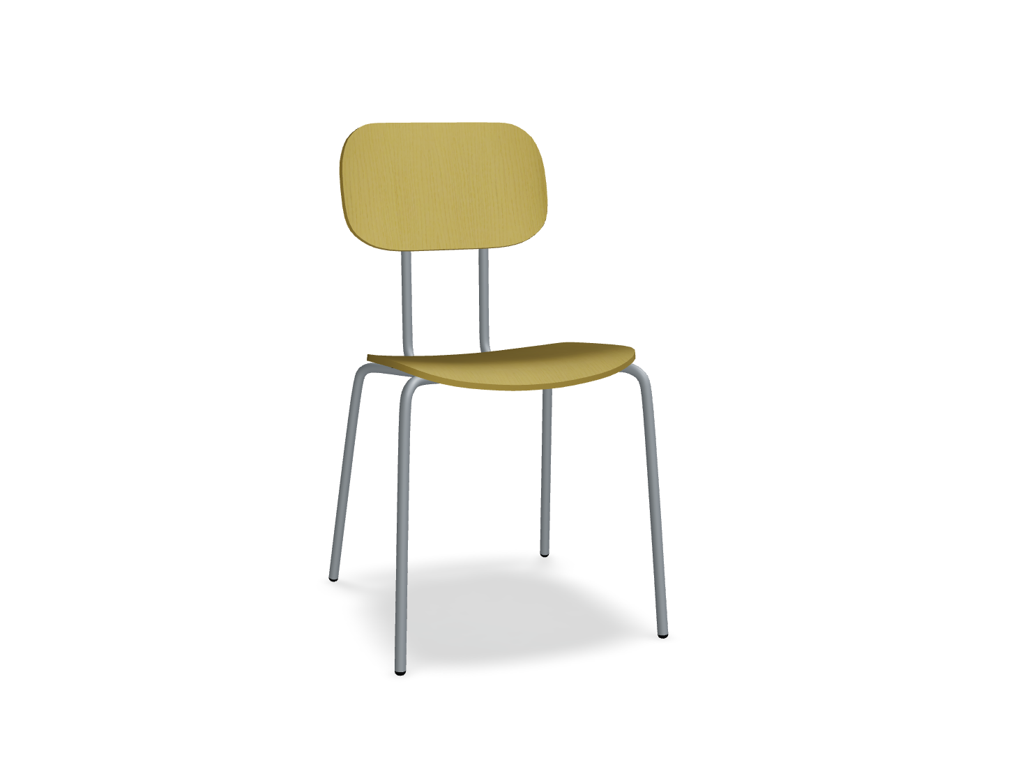 Krzesło NEW SCHOOL ciemnoszara podstawa – .mdd