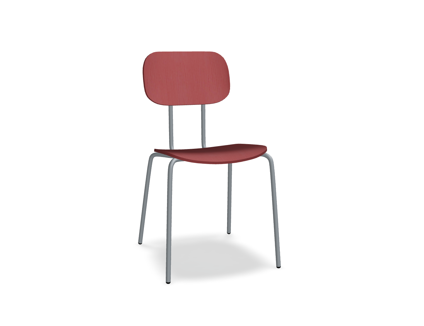 Krzesło NEW SCHOOL ciemnoszara podstawa – .mdd